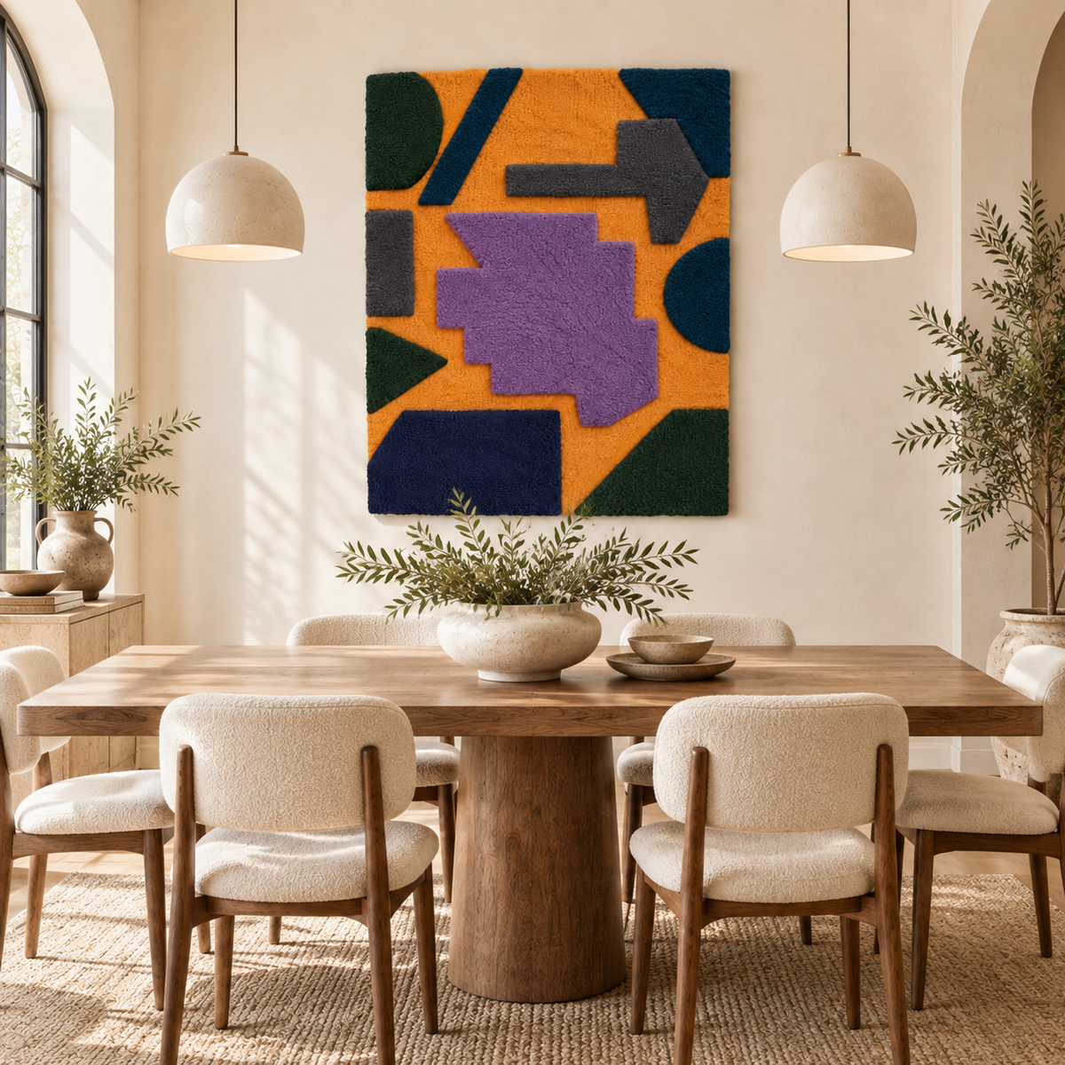 Violet on Saffron — room setting 1