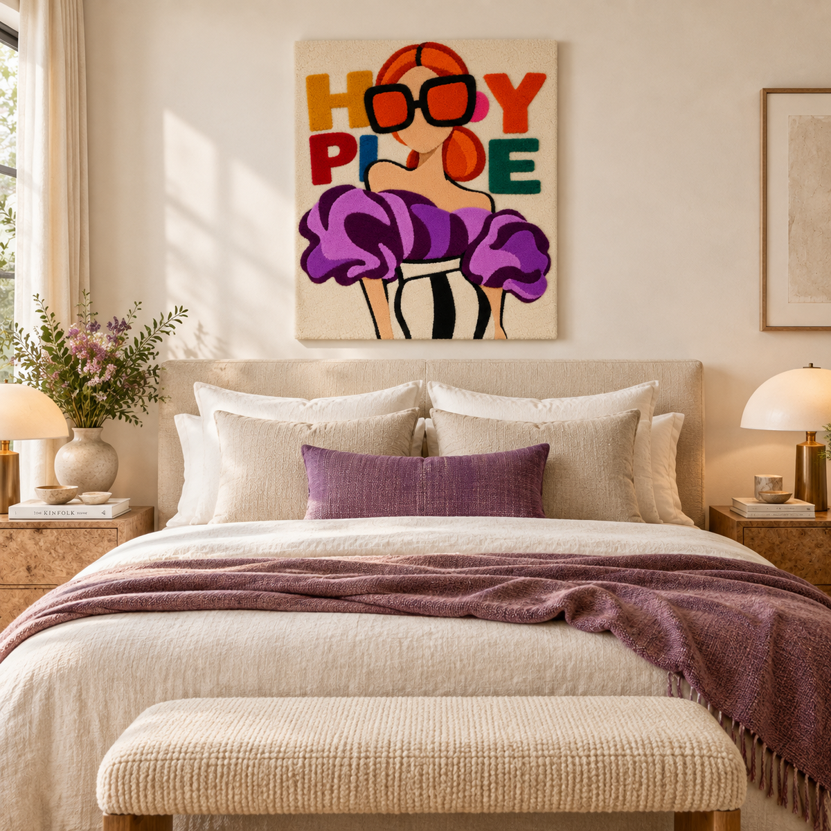 Violet Ruffles Pop Reverie — room setting