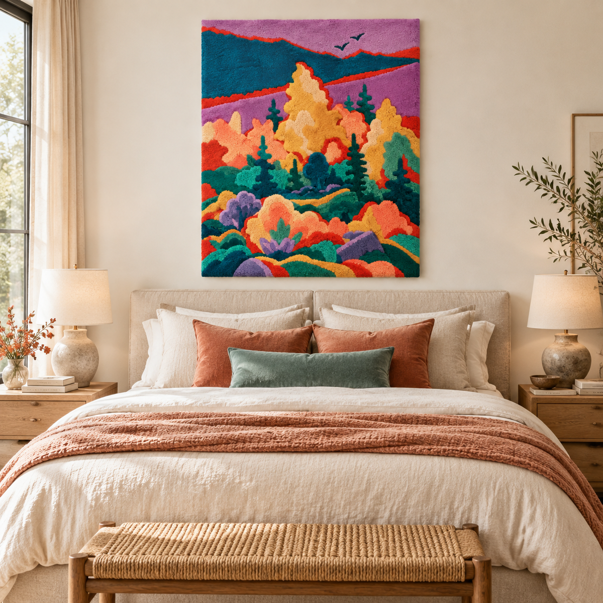 Violet Sky Golden Forest — room setting 1