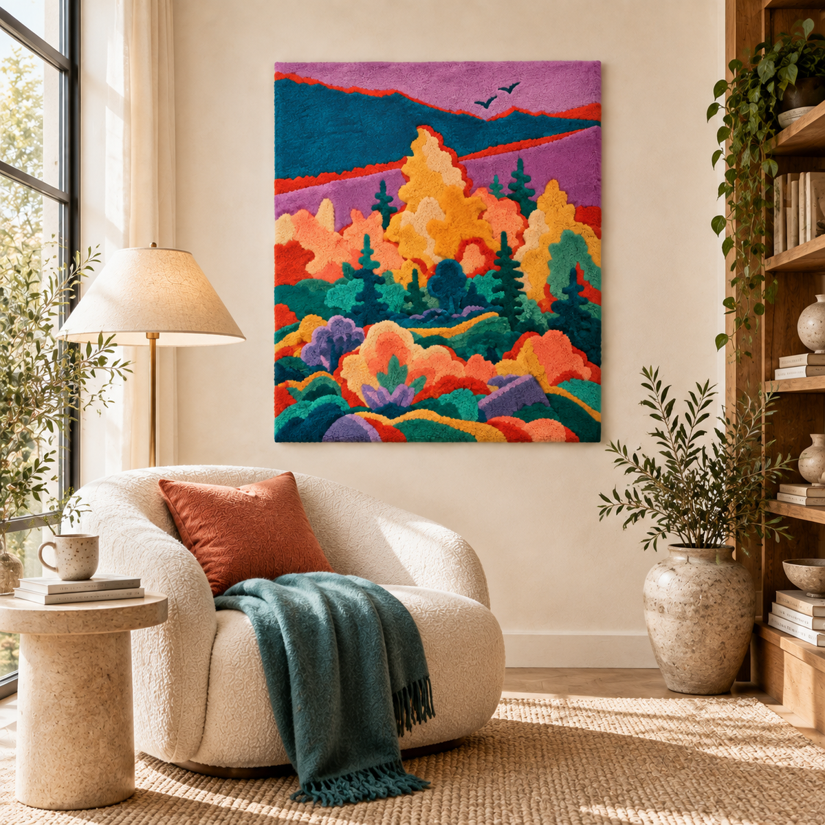 Violet Sky Golden Forest — room setting 2