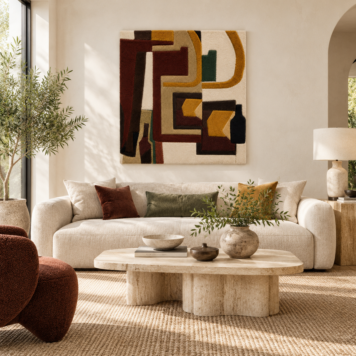 Walnut Labyrinth — front-facing room scene