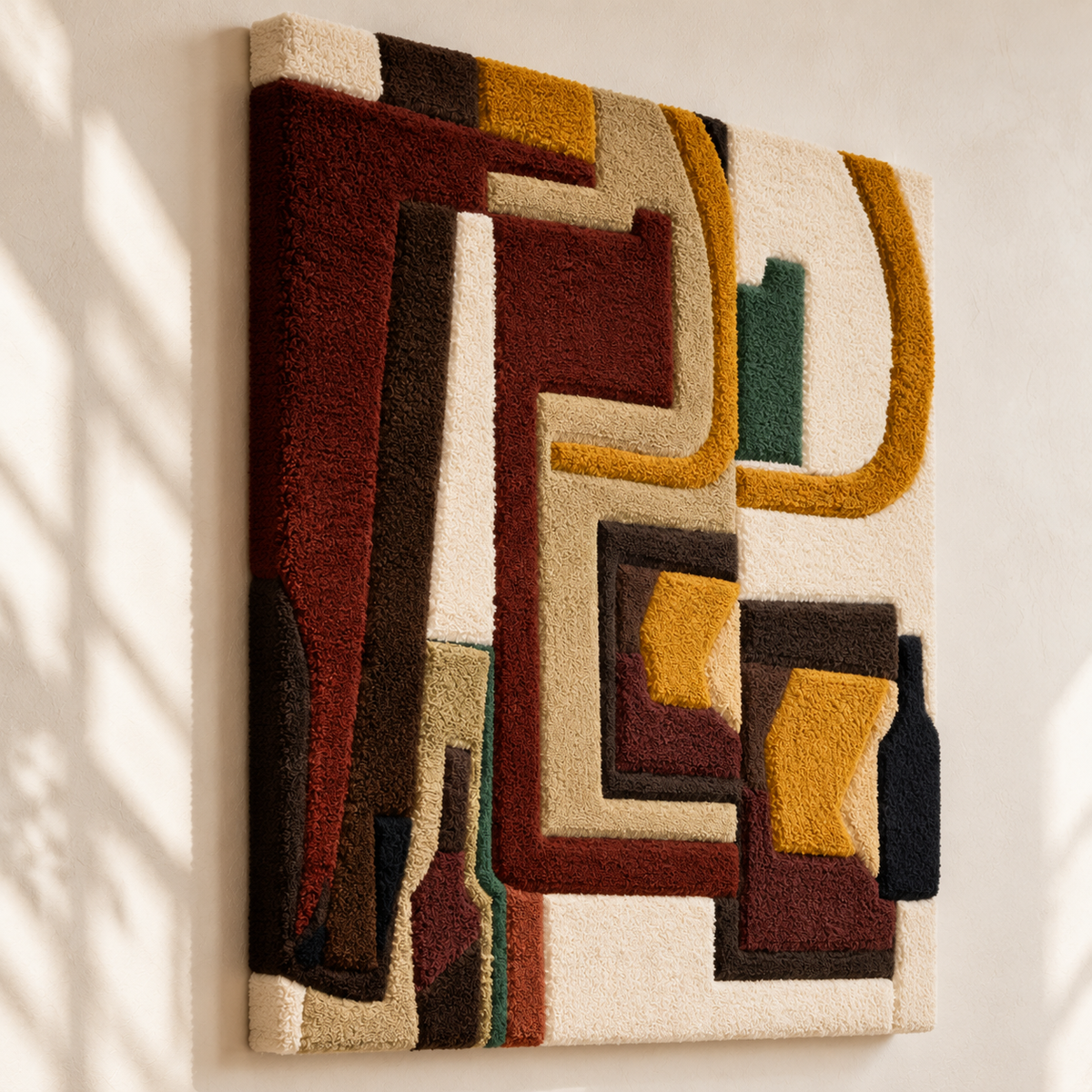 Walnut Labyrinth — angled relief view