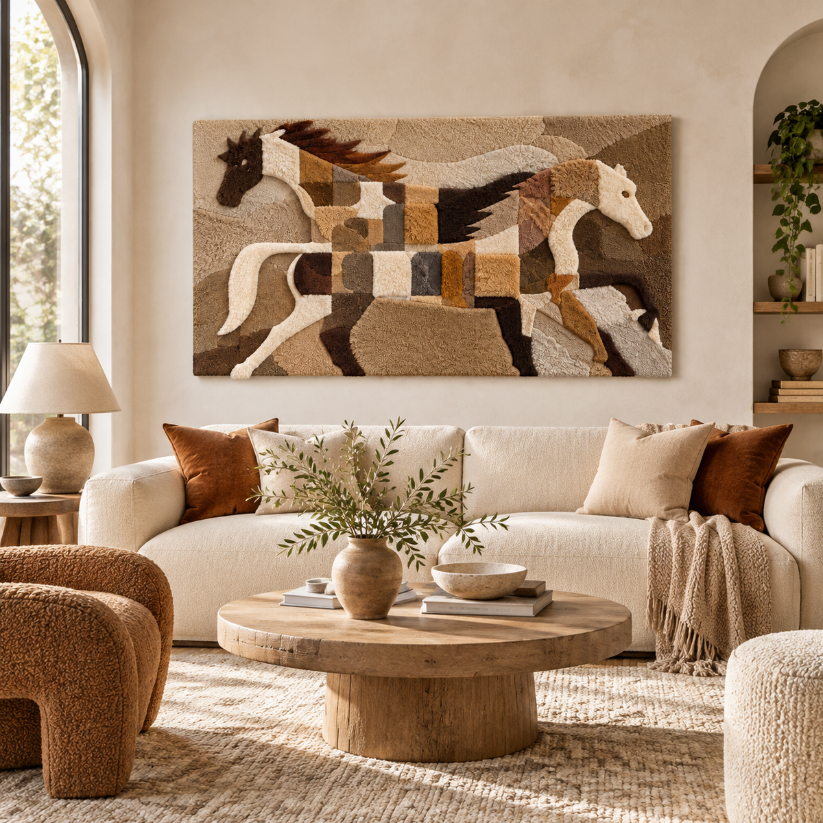 Walnut Meadow Horses — front-facing room scene