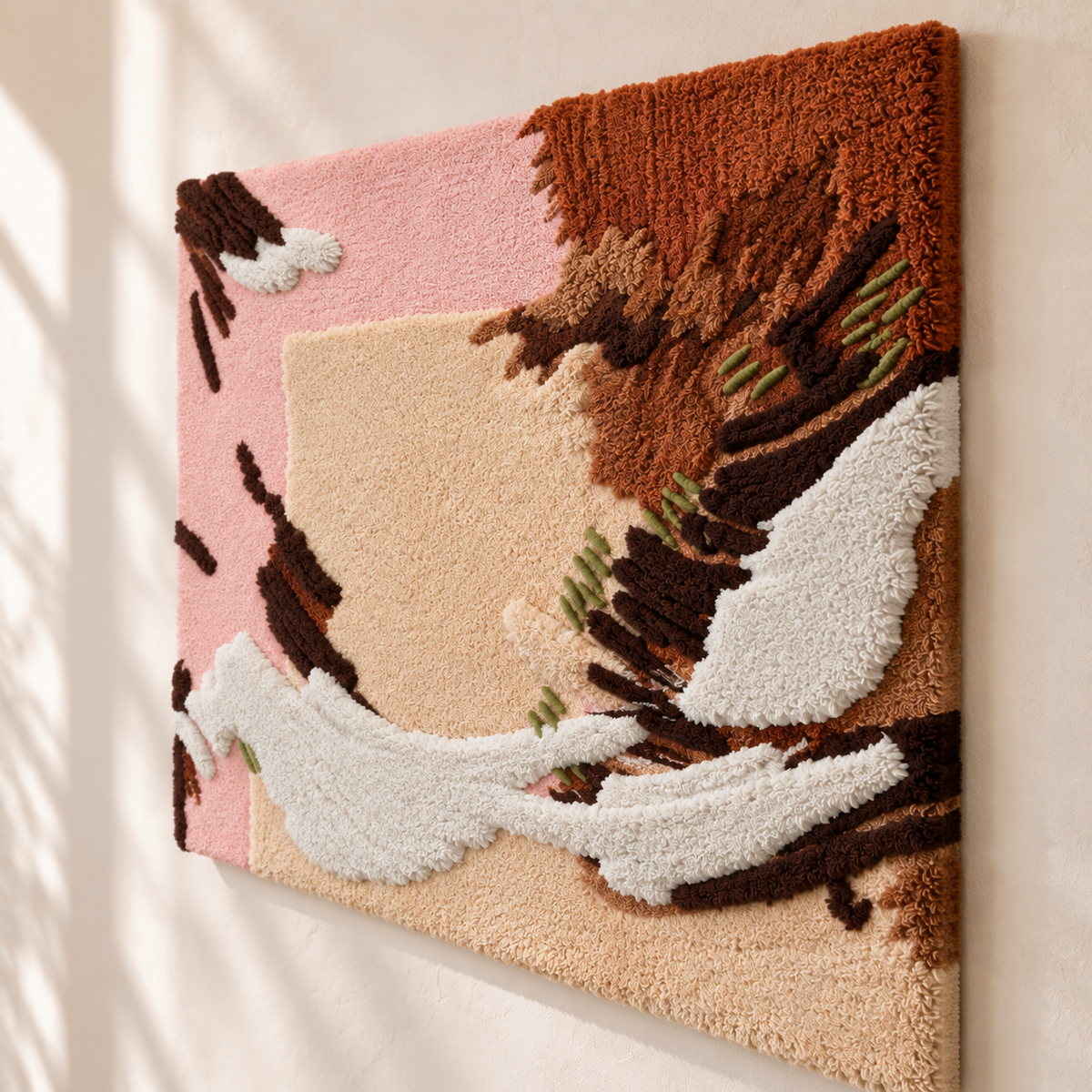 Walnut Whirlwind — angled relief view