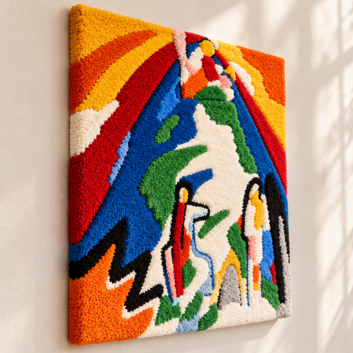 A Mountain by Wassily Kandinsky — angled relief view