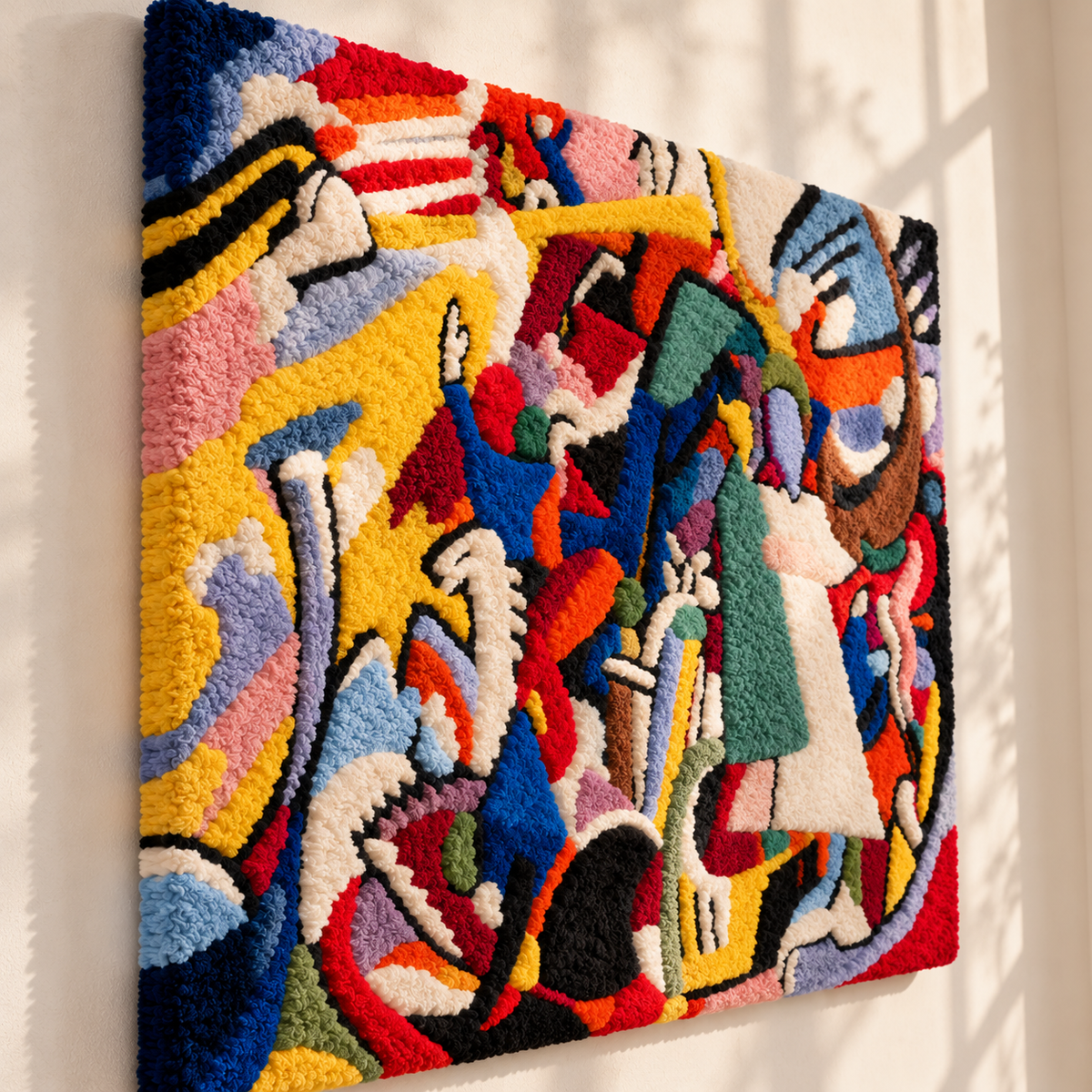 Angel of the Last Judgment by Wassily Kandinsky — angled relief view