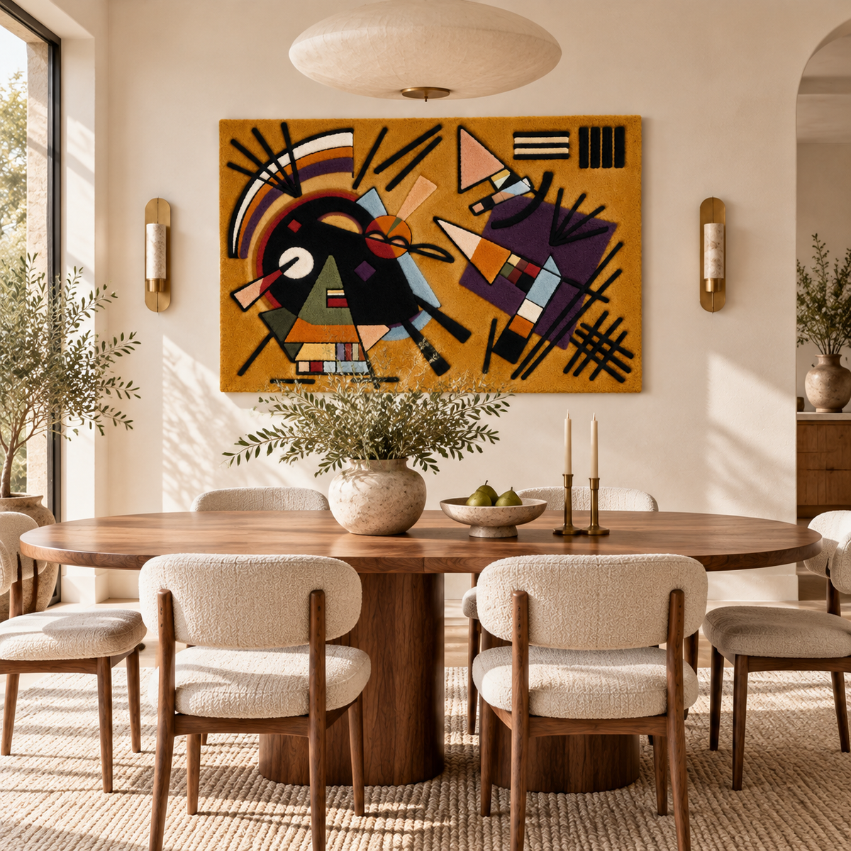 Black and Violet by Wassily Kandinsky — room setting