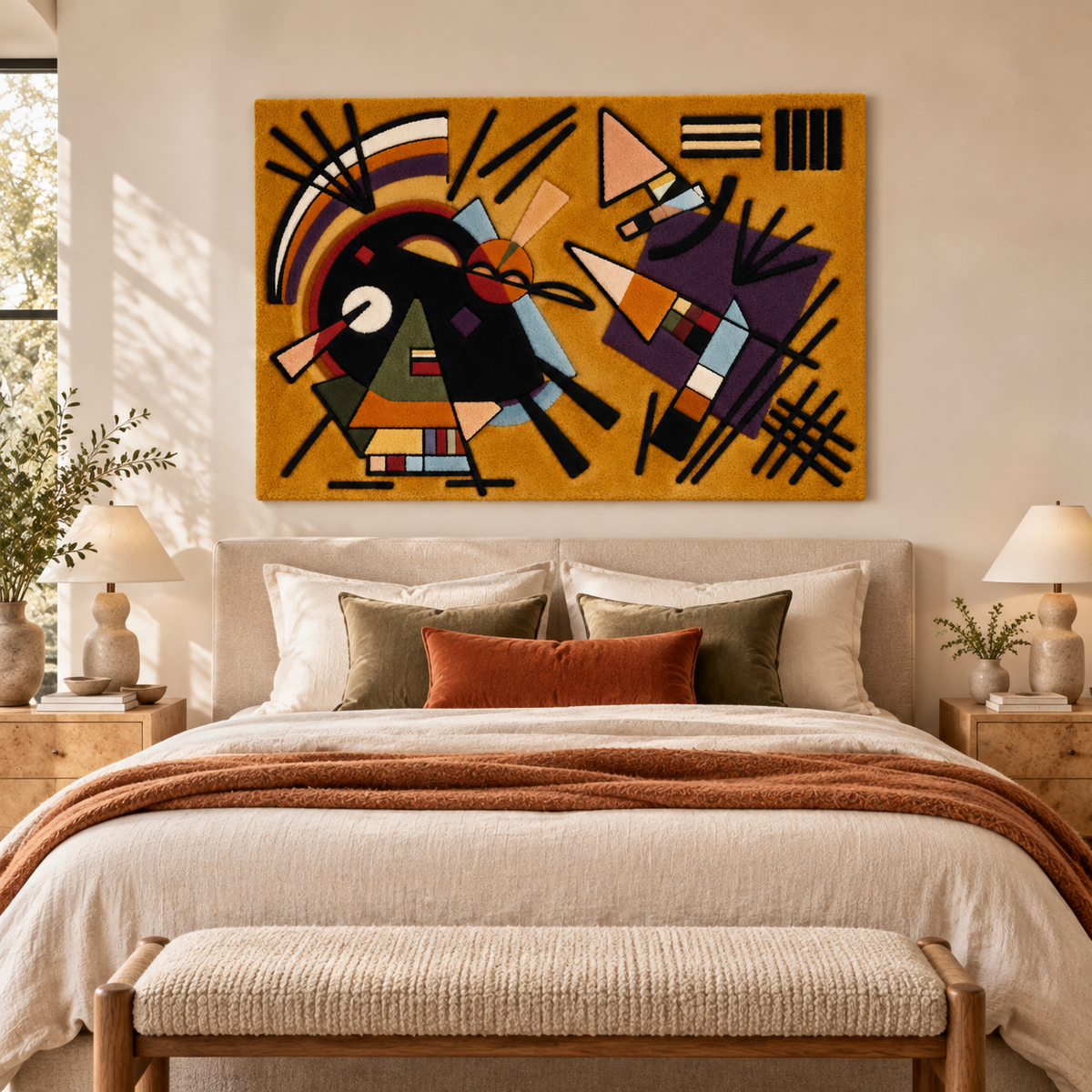 Black and Violet by Wassily Kandinsky — room setting