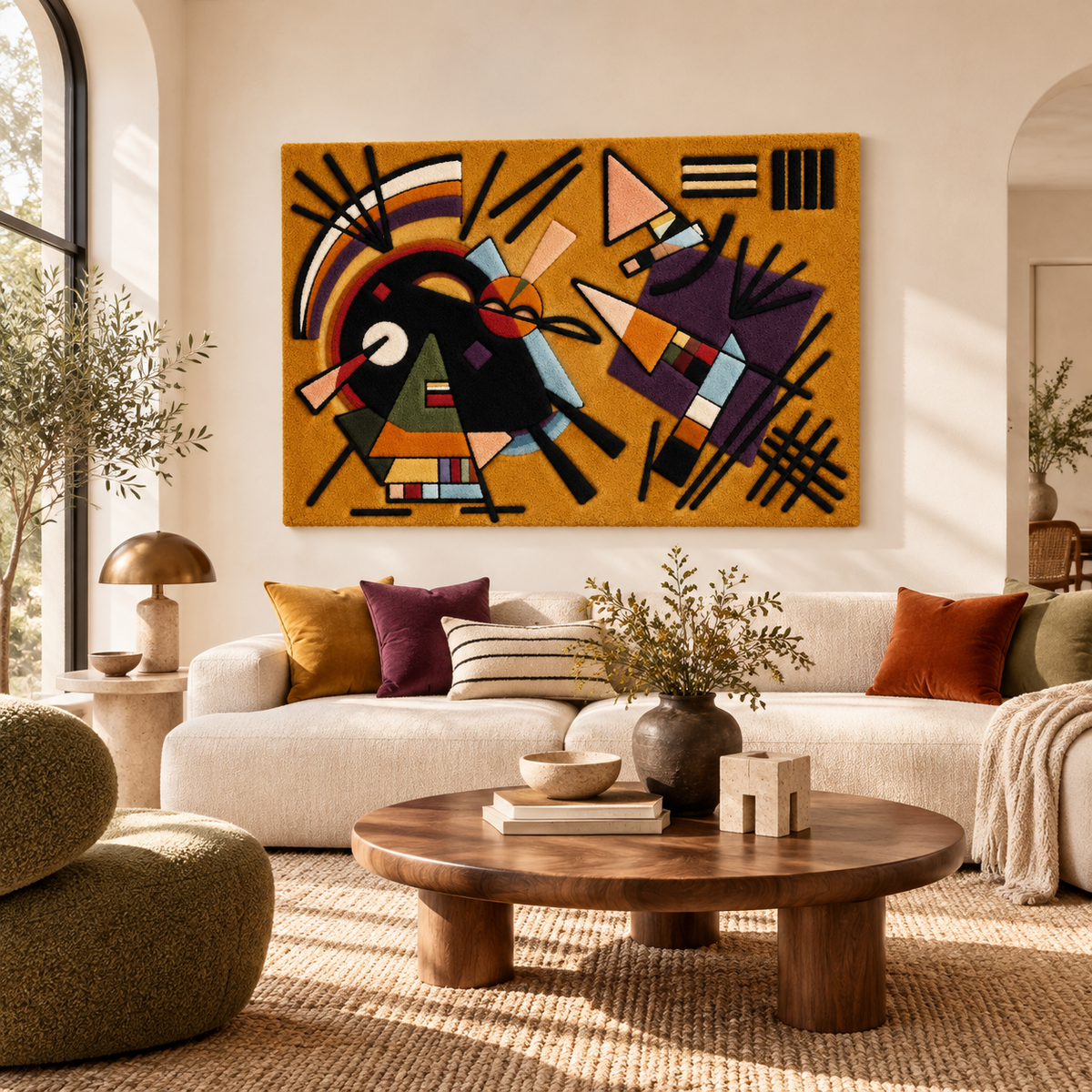 Black and Violet by Wassily Kandinsky — room setting
