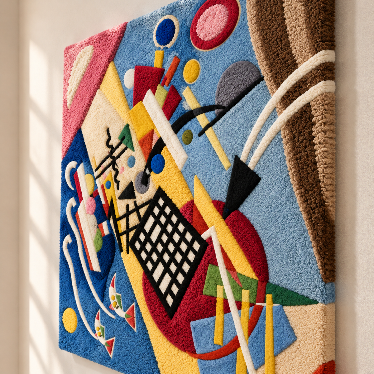 Black Frame by Wassily Kandinsky — angled relief view