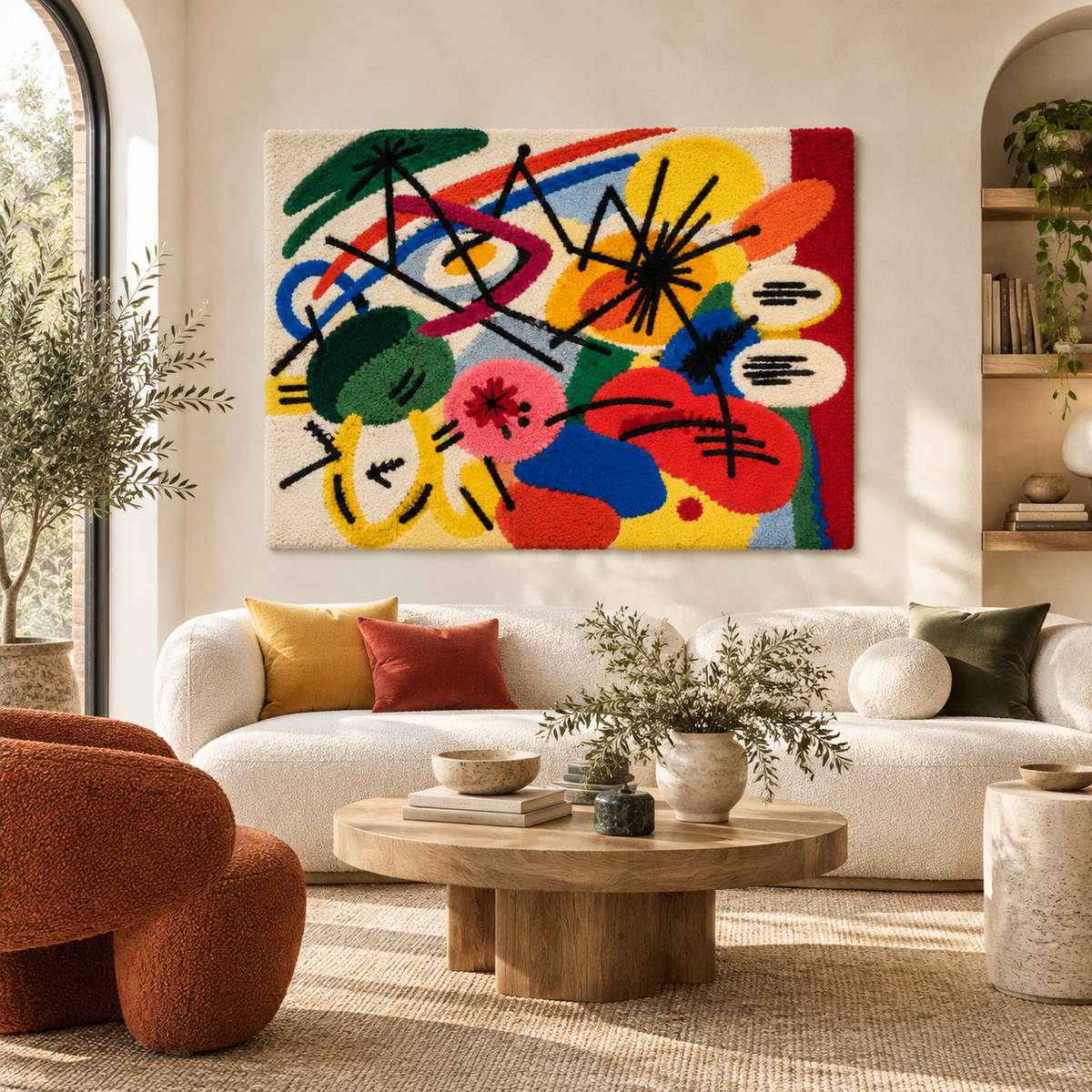 Black Strokes I by Wassily Kandinsky — room setting