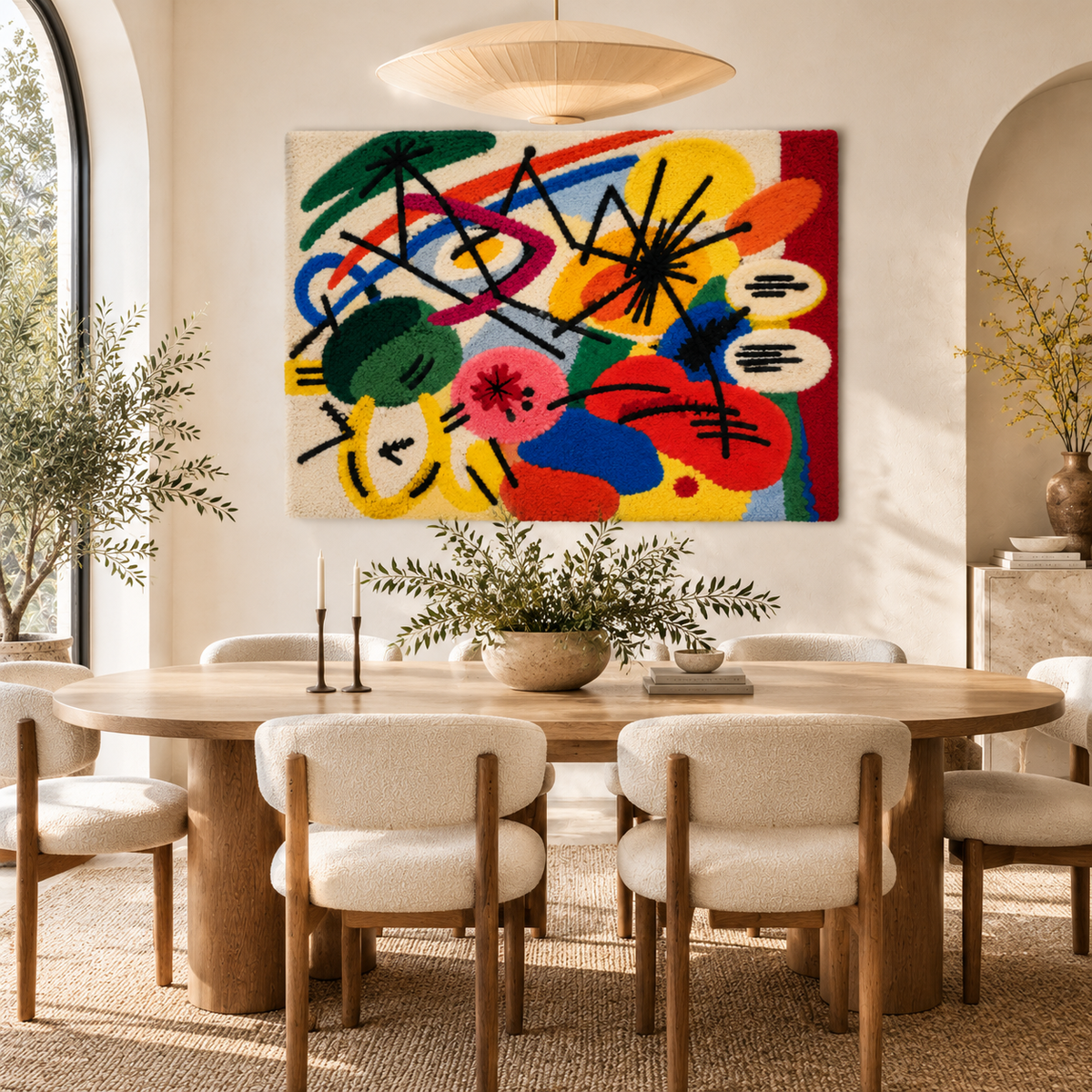 Black Strokes I by Wassily Kandinsky — room setting