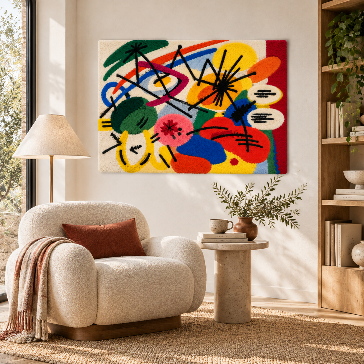 Black Strokes I by Wassily Kandinsky — room setting