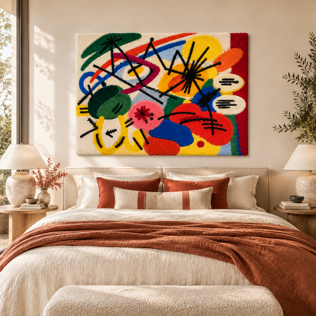Black Strokes I by Wassily Kandinsky — room setting