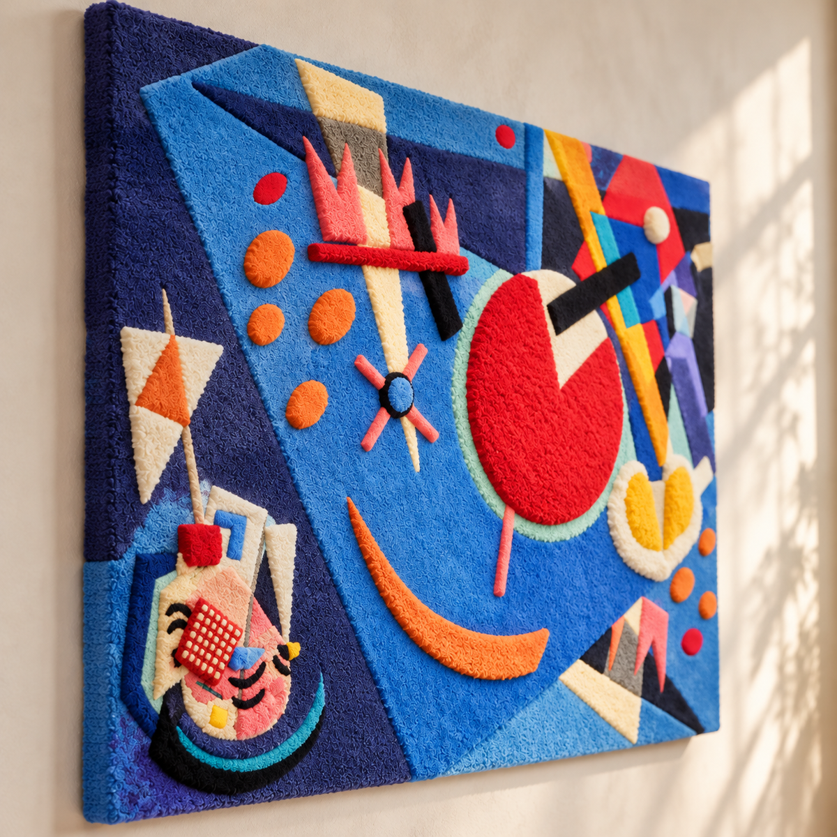 Blue by Wassily Kandinsky — angled relief view