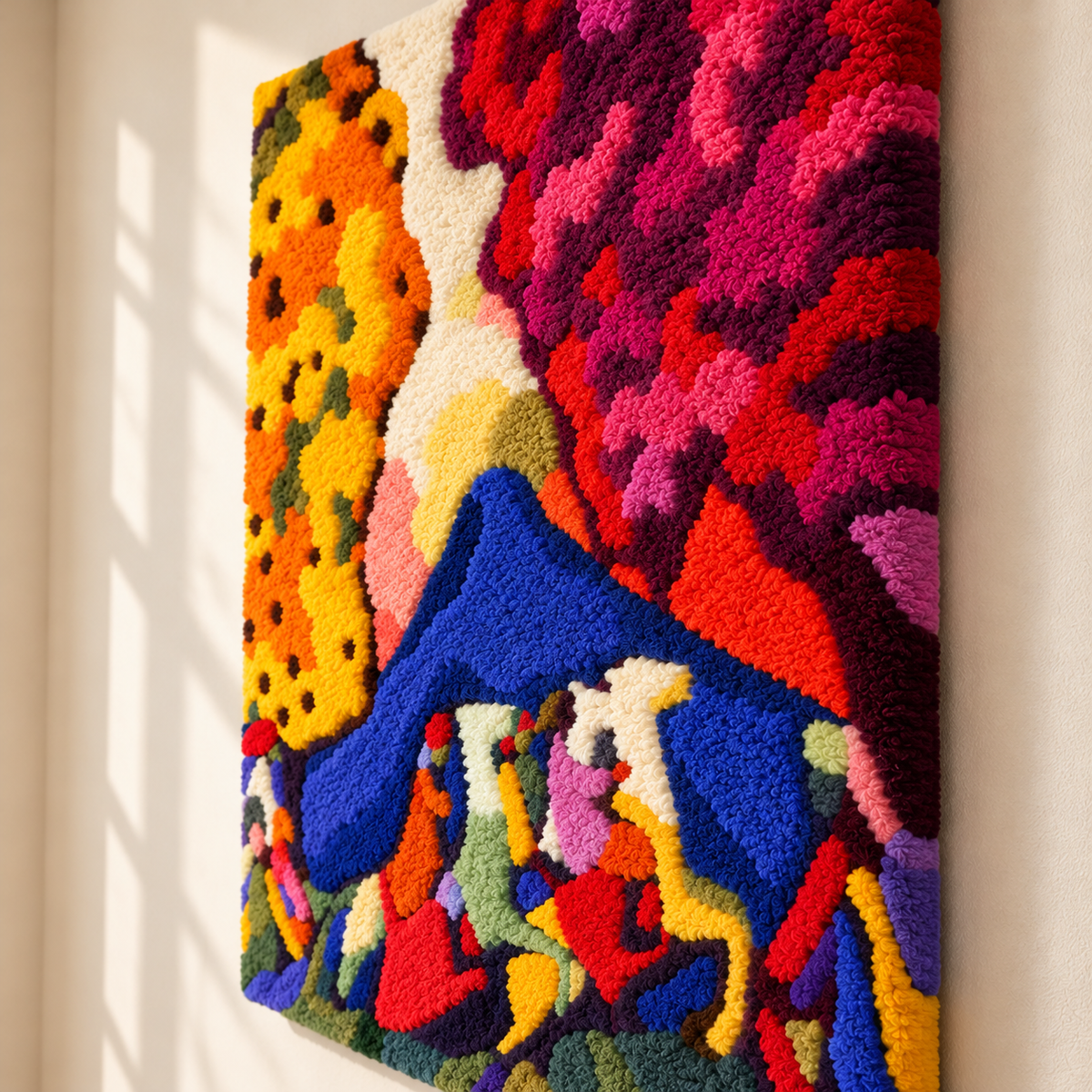 Blue Mountain by Wassily Kandinsky — angled relief view