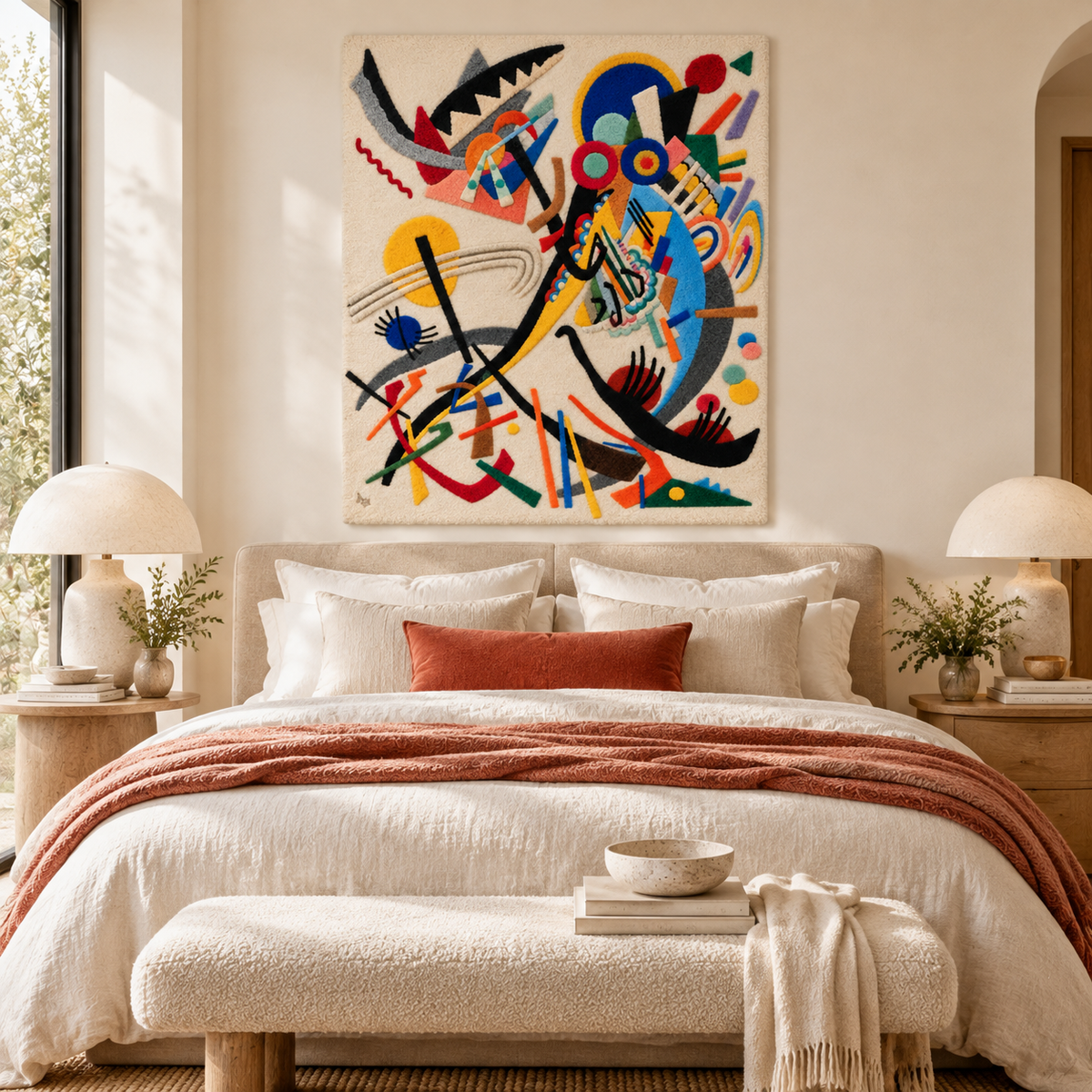 Blue Segment by Wassily Kandinsky — room setting