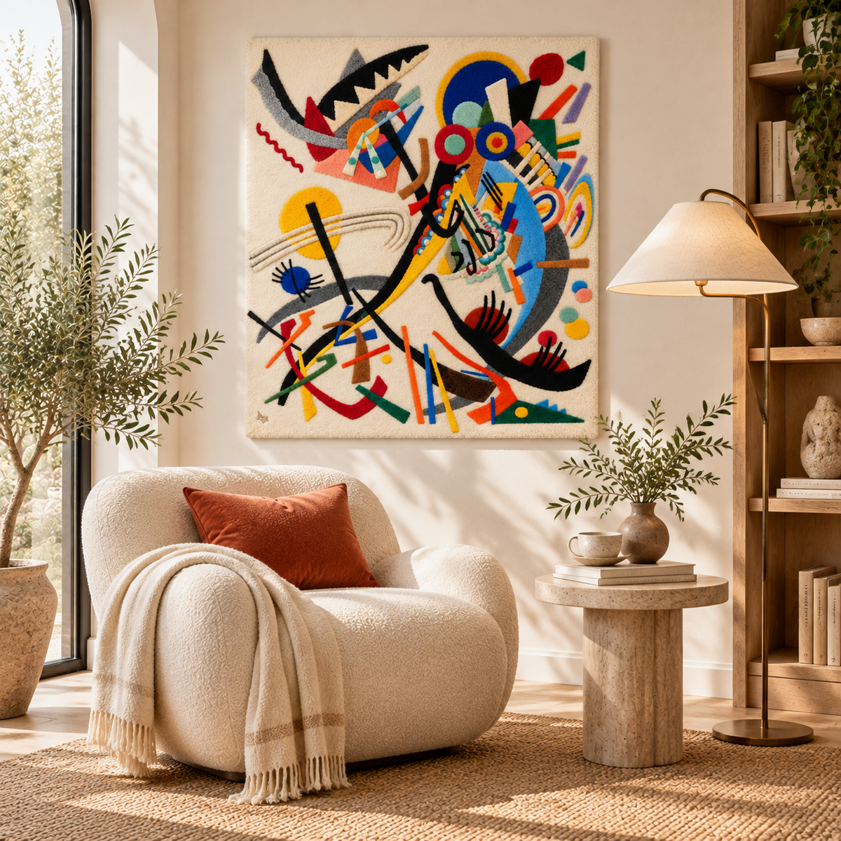 Blue Segment by Wassily Kandinsky — room setting