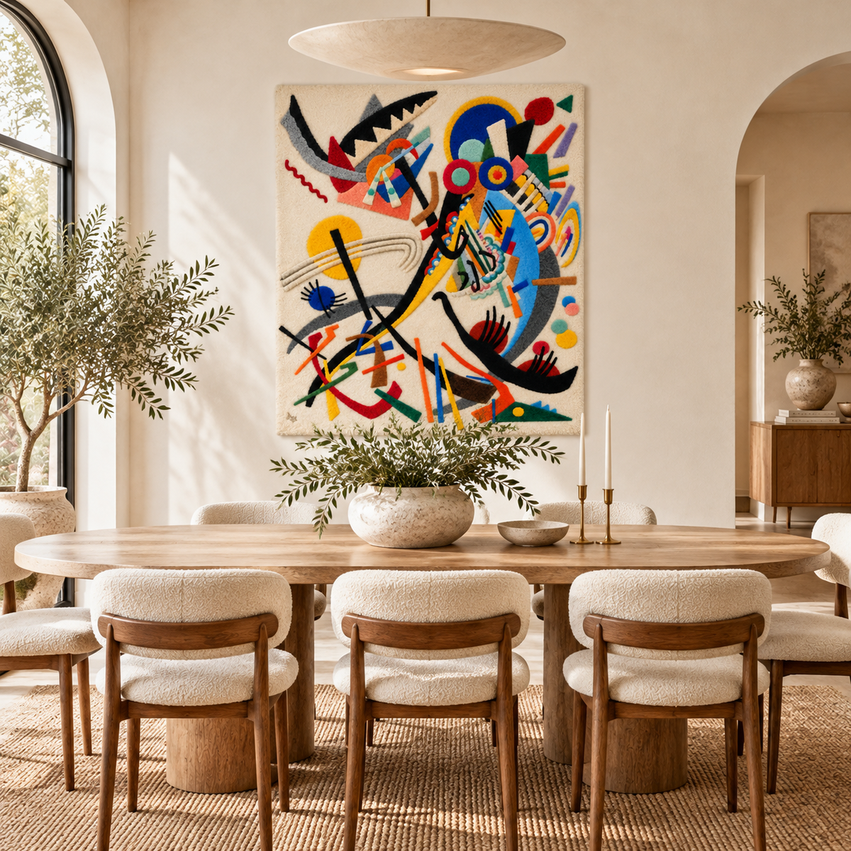 Blue Segment by Wassily Kandinsky — room setting