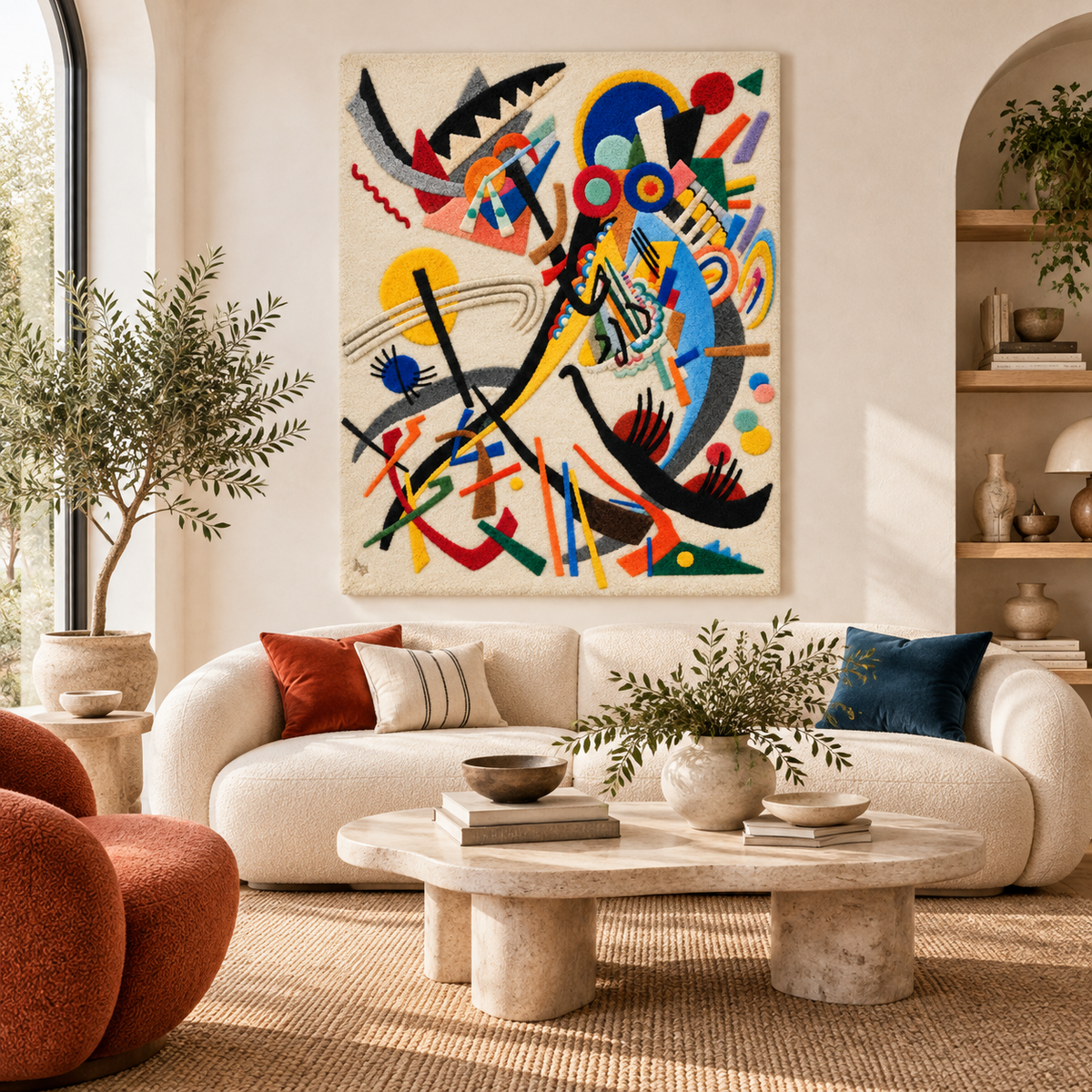 Blue Segment by Wassily Kandinsky — room setting