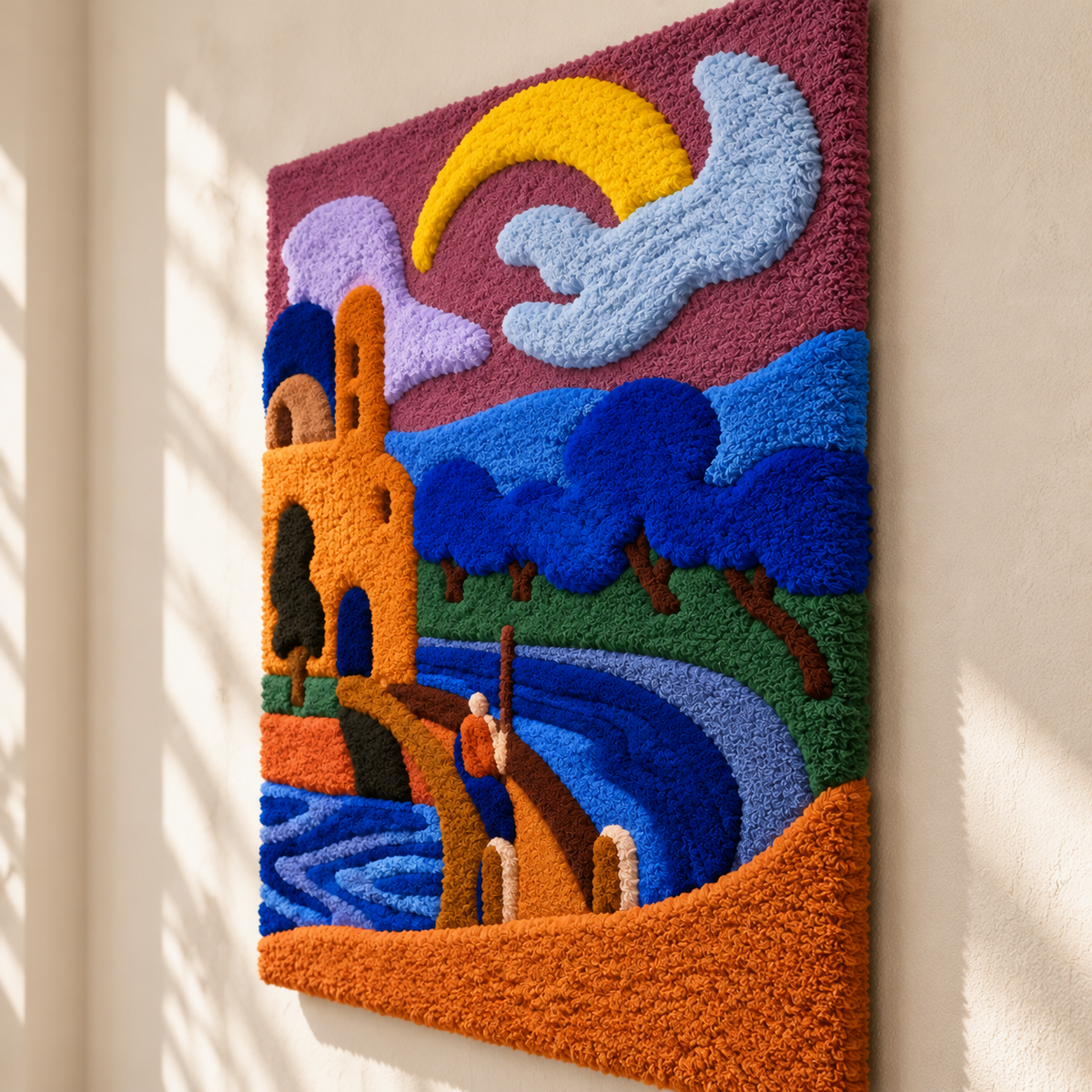 Comet by Wassily Kandinsky — angled relief view