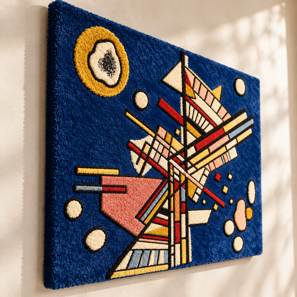Dark Freshness by Wassily Kandinsky — angled relief view