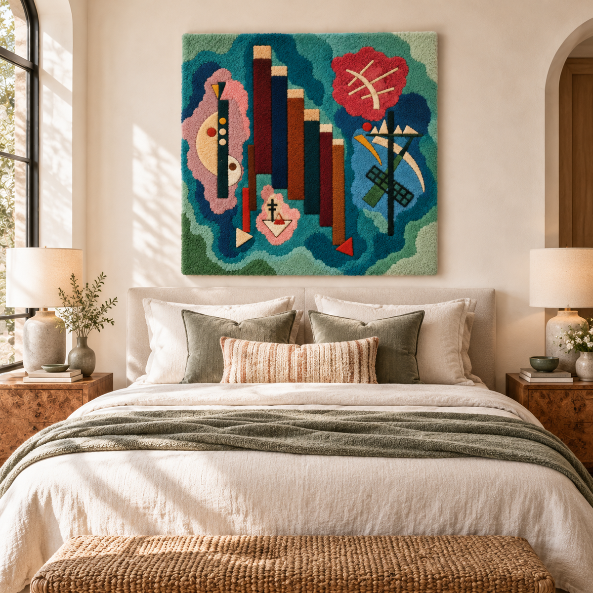Downwards by Wassily Kandinsky — room setting