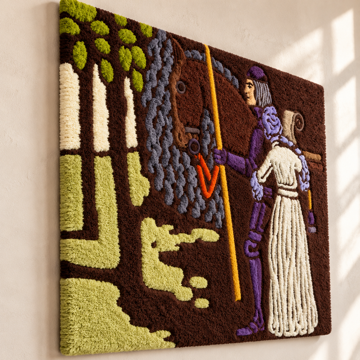 Farewell by Wassily Kandinsky — angled relief view
