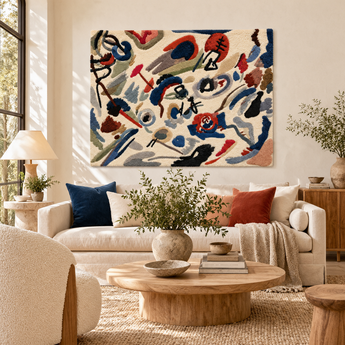 First Abstract Watercolor by Wassily Kandinsky — room setting