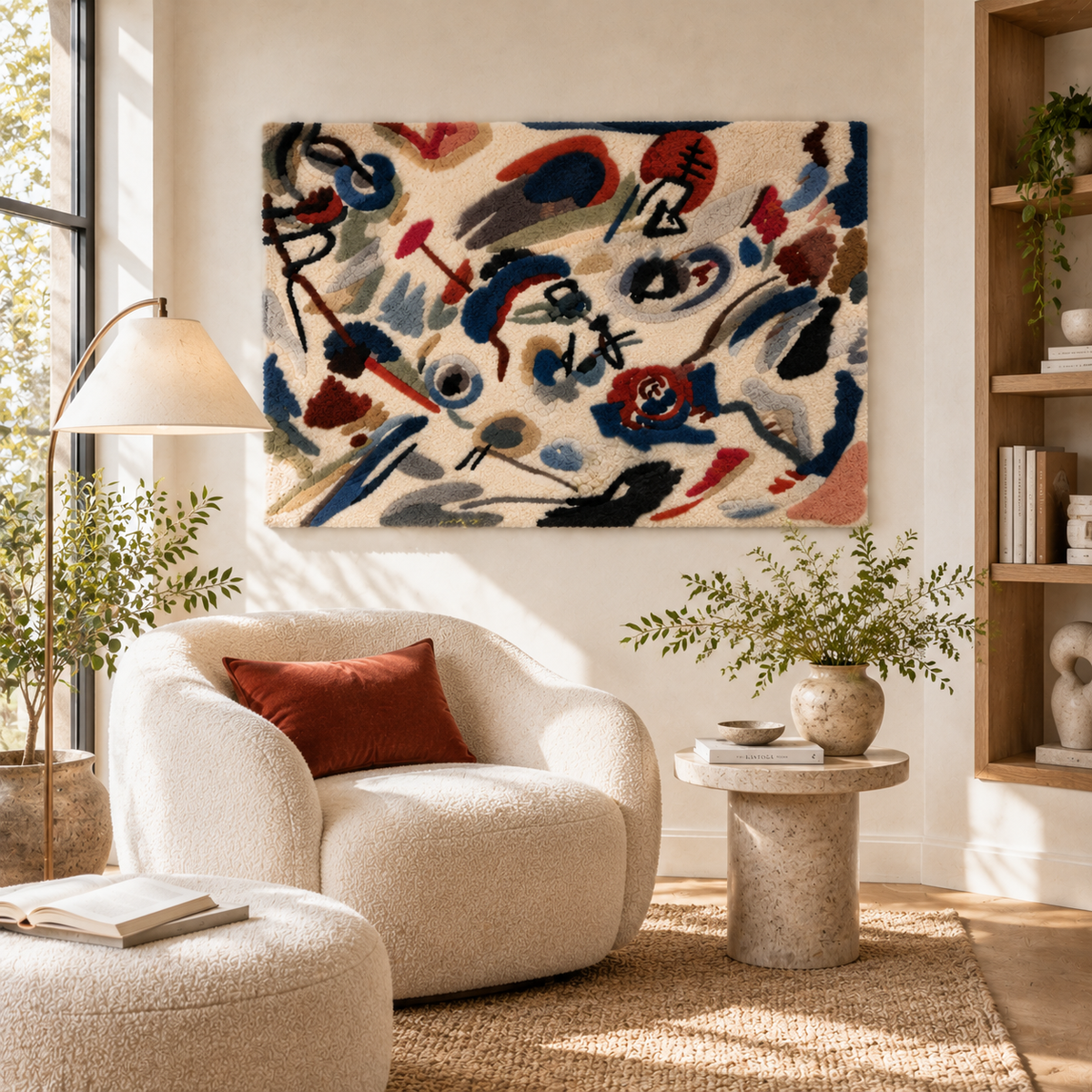 First Abstract Watercolor by Wassily Kandinsky — room setting