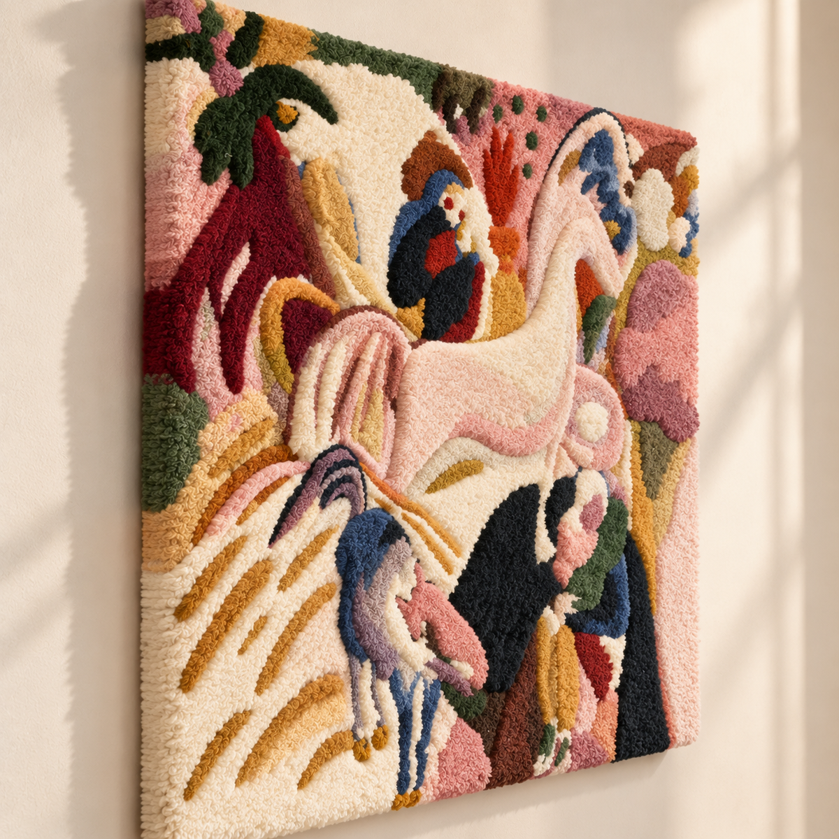Horses by Wassily Kandinsky — angled relief view