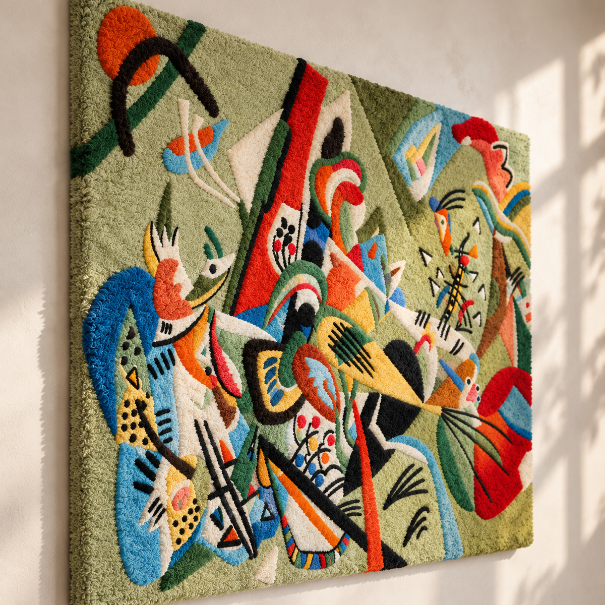 In Grey by Wassily Kandinsky — angled relief view
