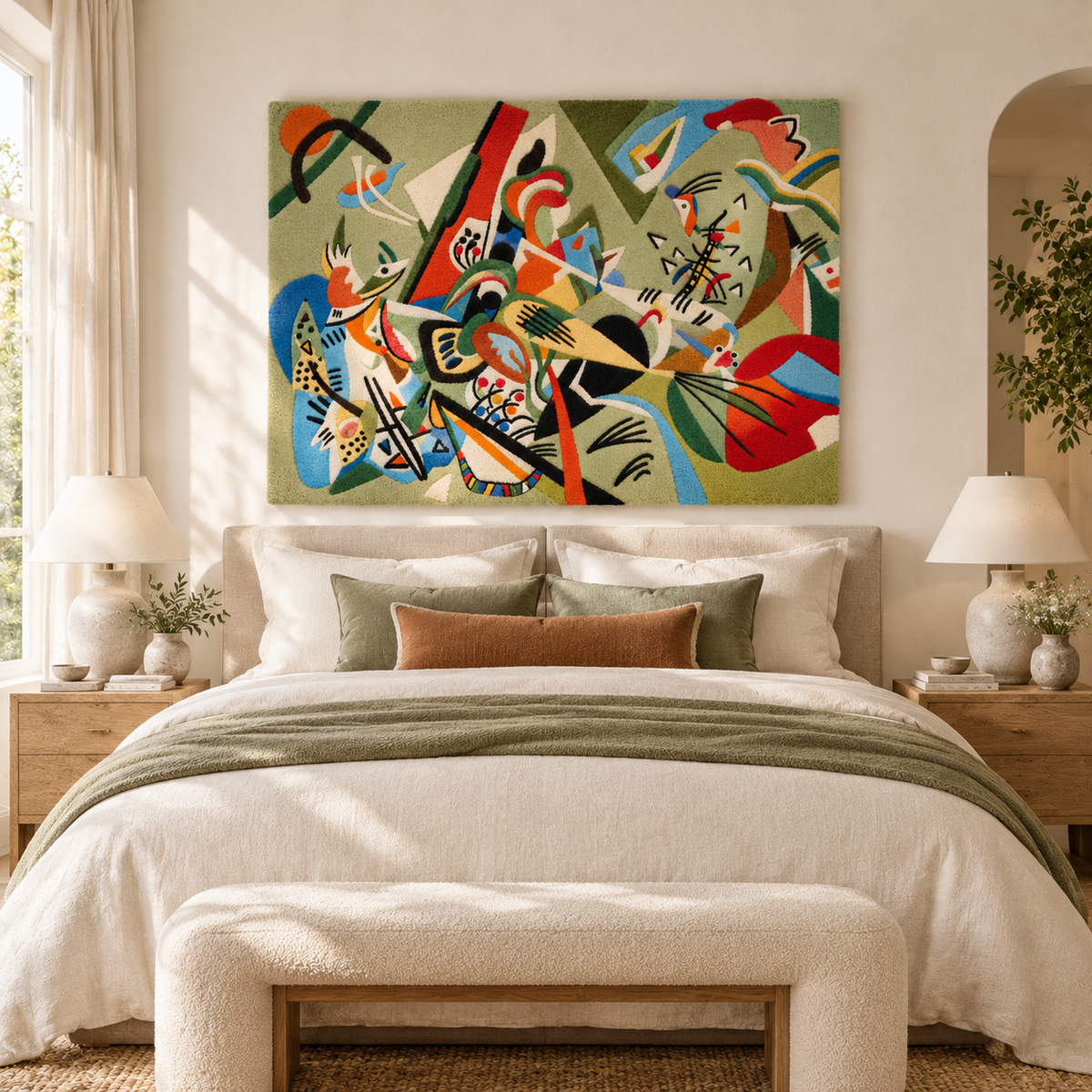 In Grey by Wassily Kandinsky — room setting