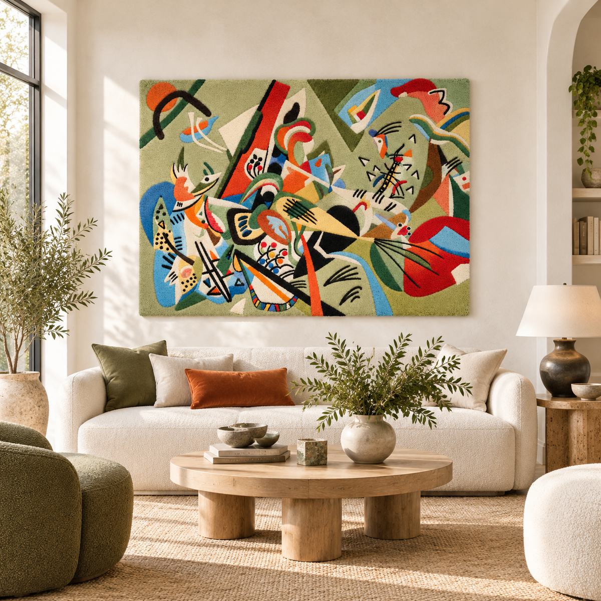 In Grey by Wassily Kandinsky — room setting