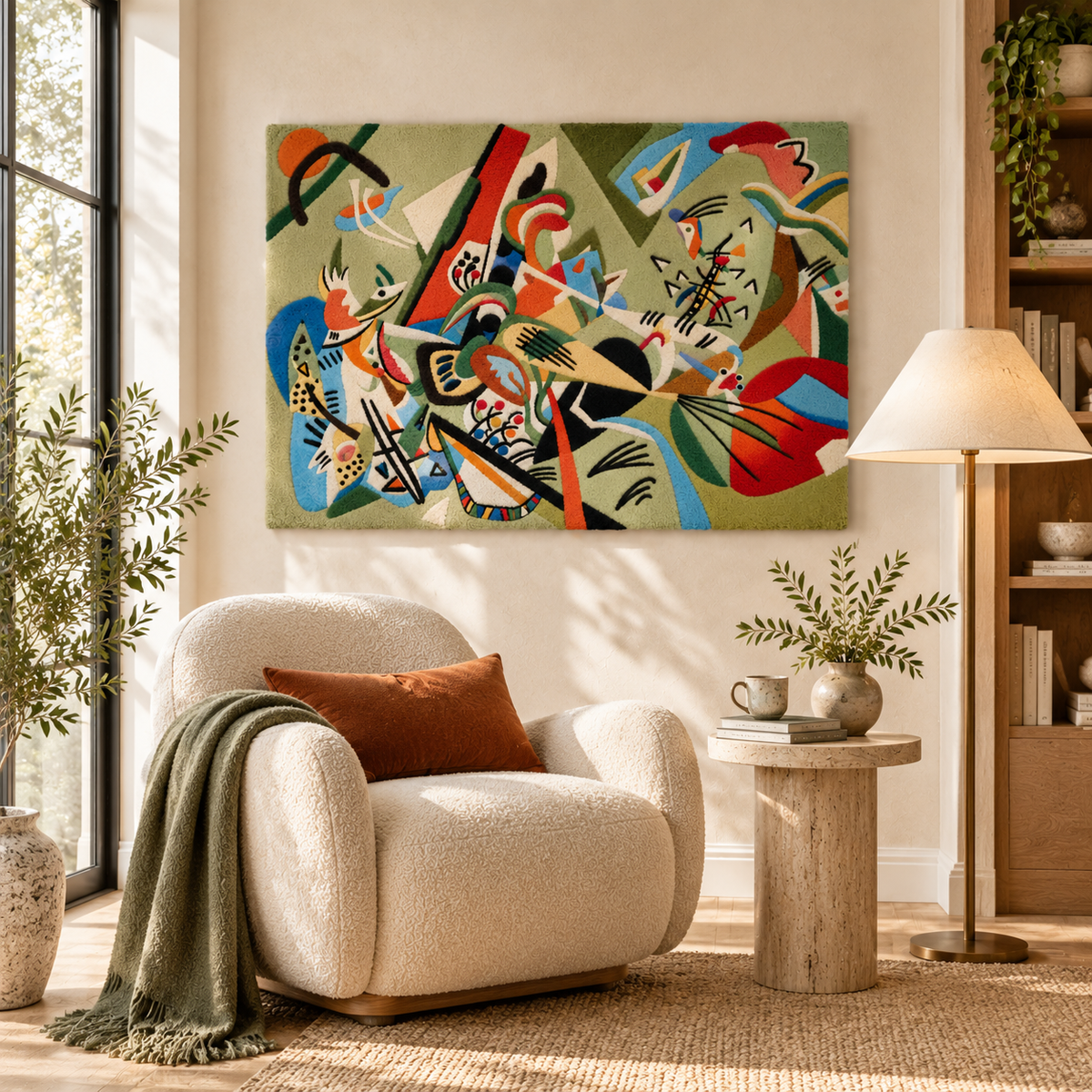 In Grey by Wassily Kandinsky — room setting