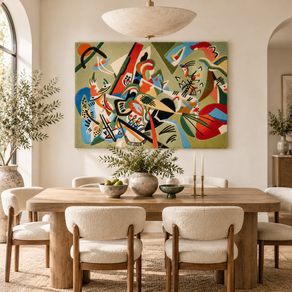 In Grey by Wassily Kandinsky — room setting