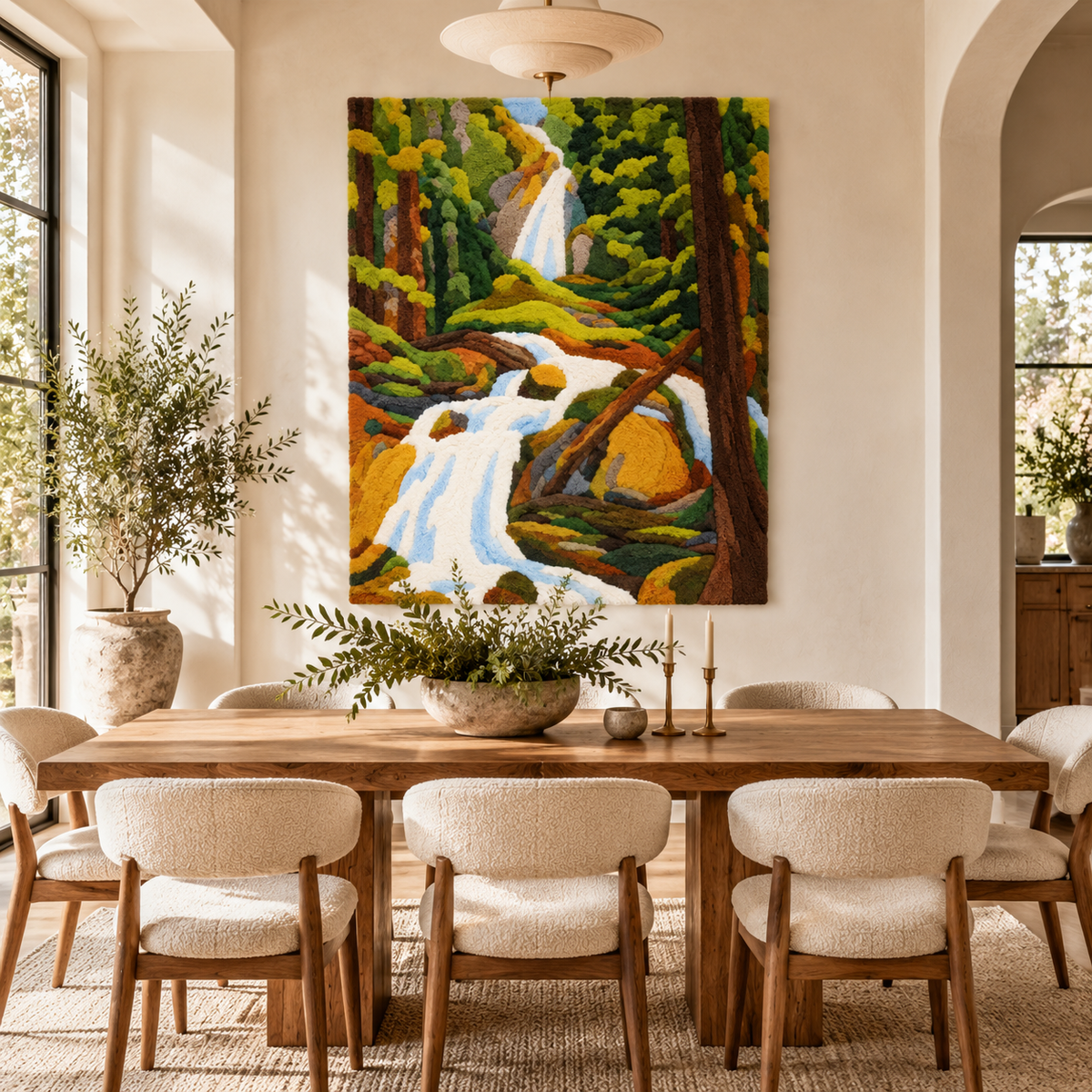 Kochel Waterfall I by Wassily Kandinsky — room setting