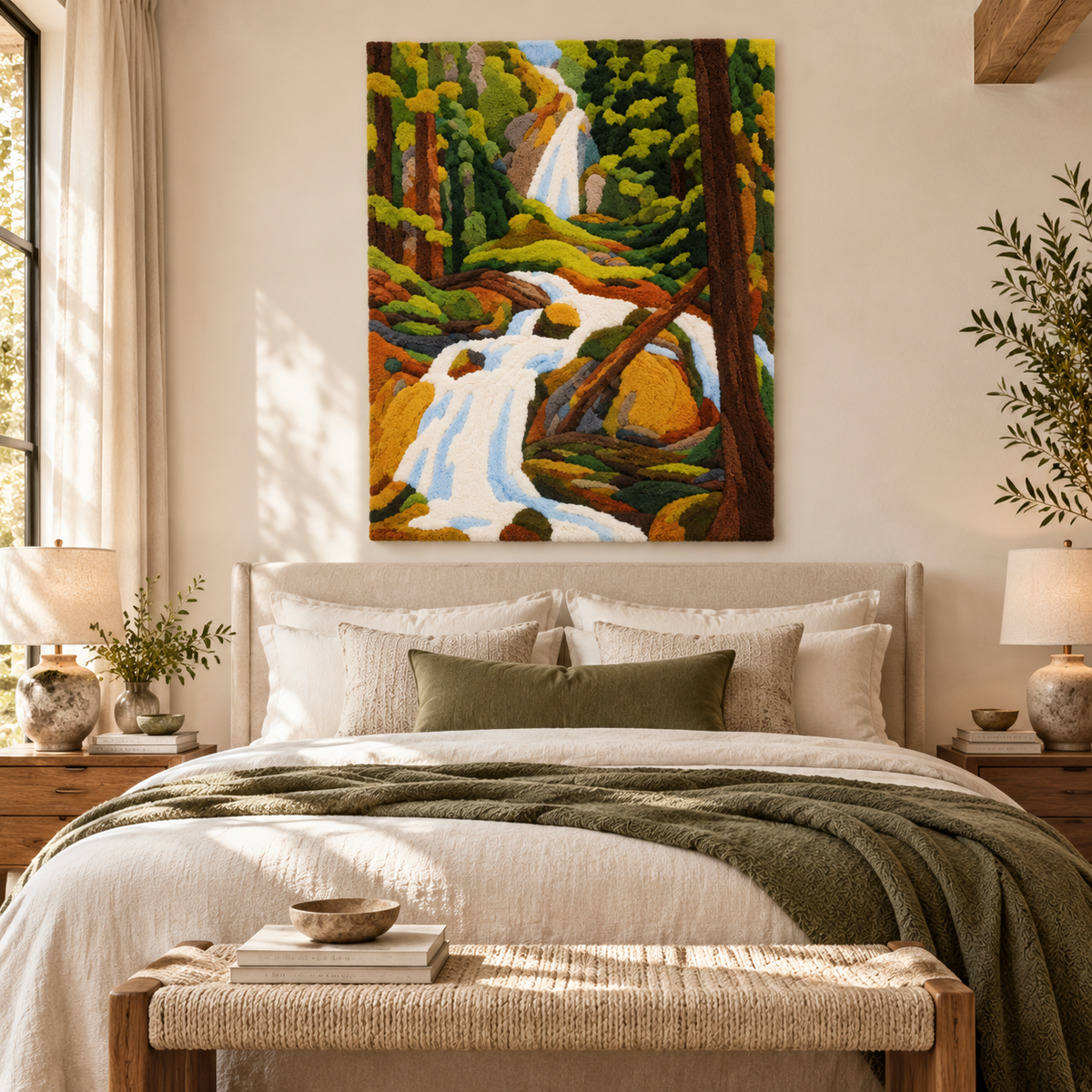 Kochel Waterfall I by Wassily Kandinsky — room setting