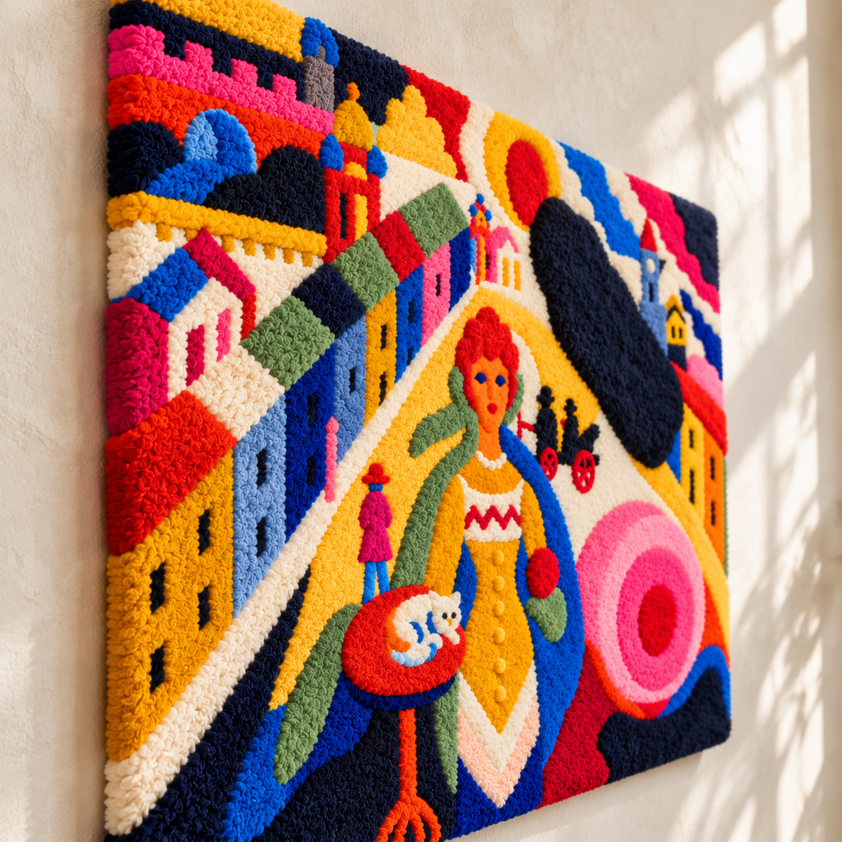Lady in Moscow by Wassily Kandinsky — angled relief view