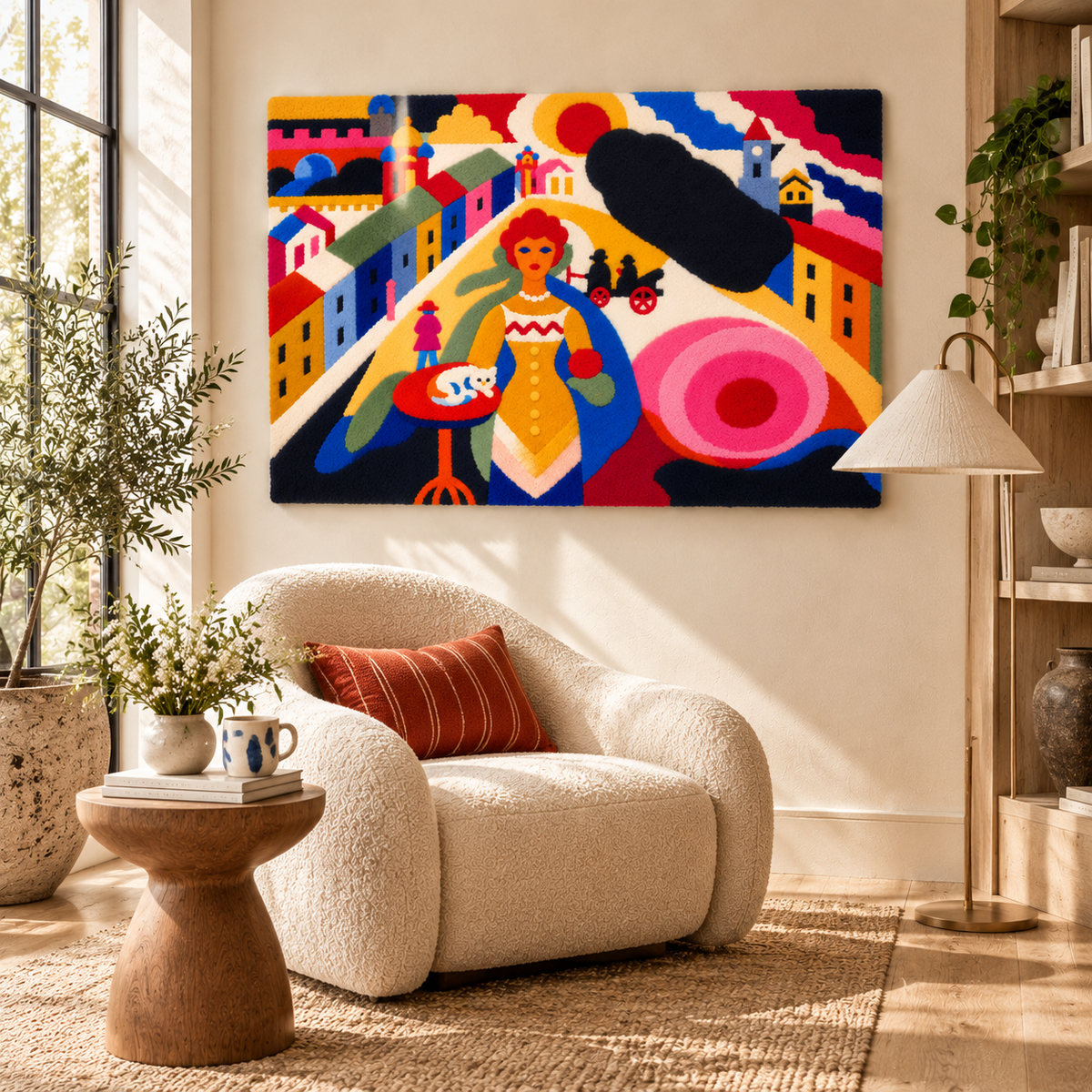 Lady in Moscow by Wassily Kandinsky — room setting