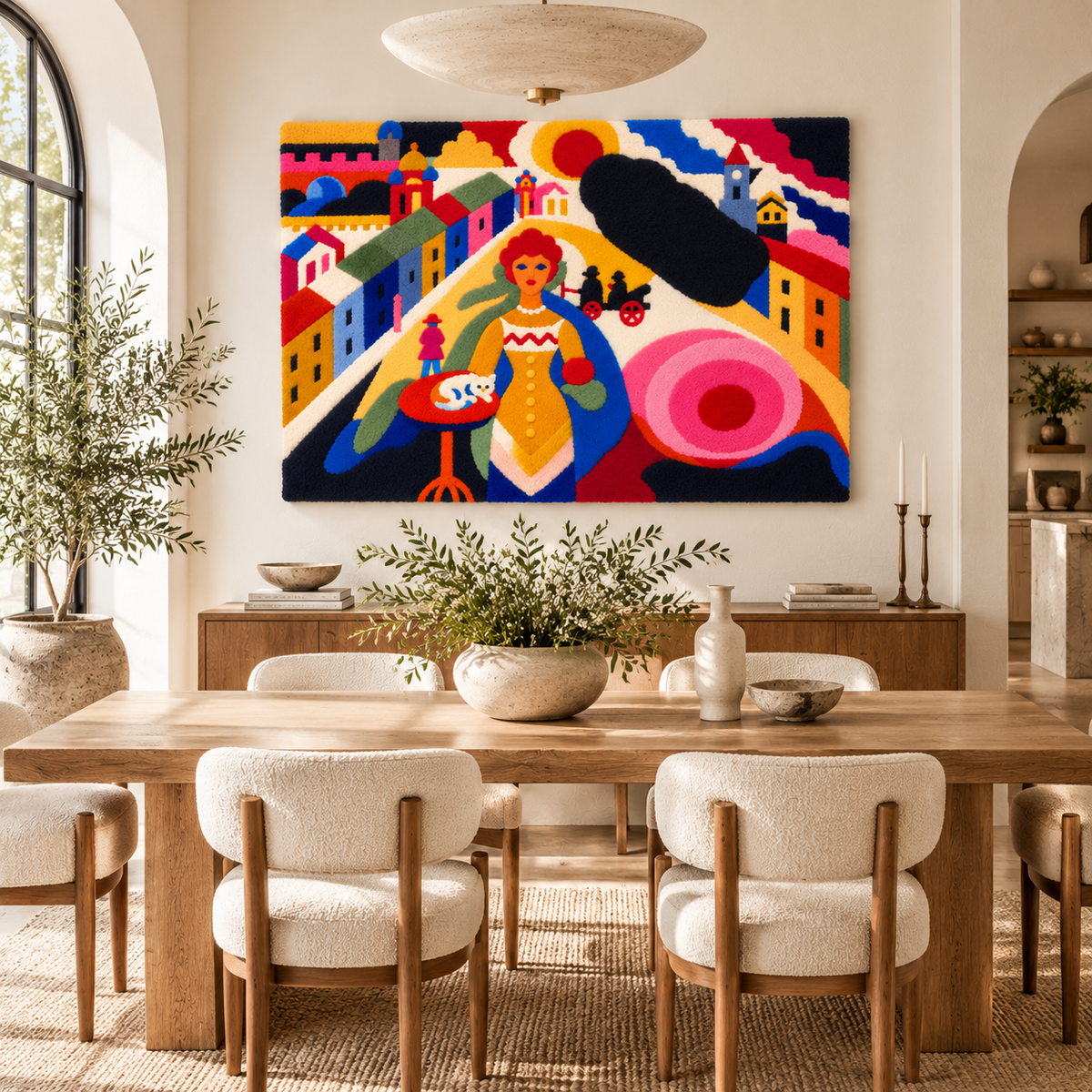 Lady in Moscow by Wassily Kandinsky — room setting
