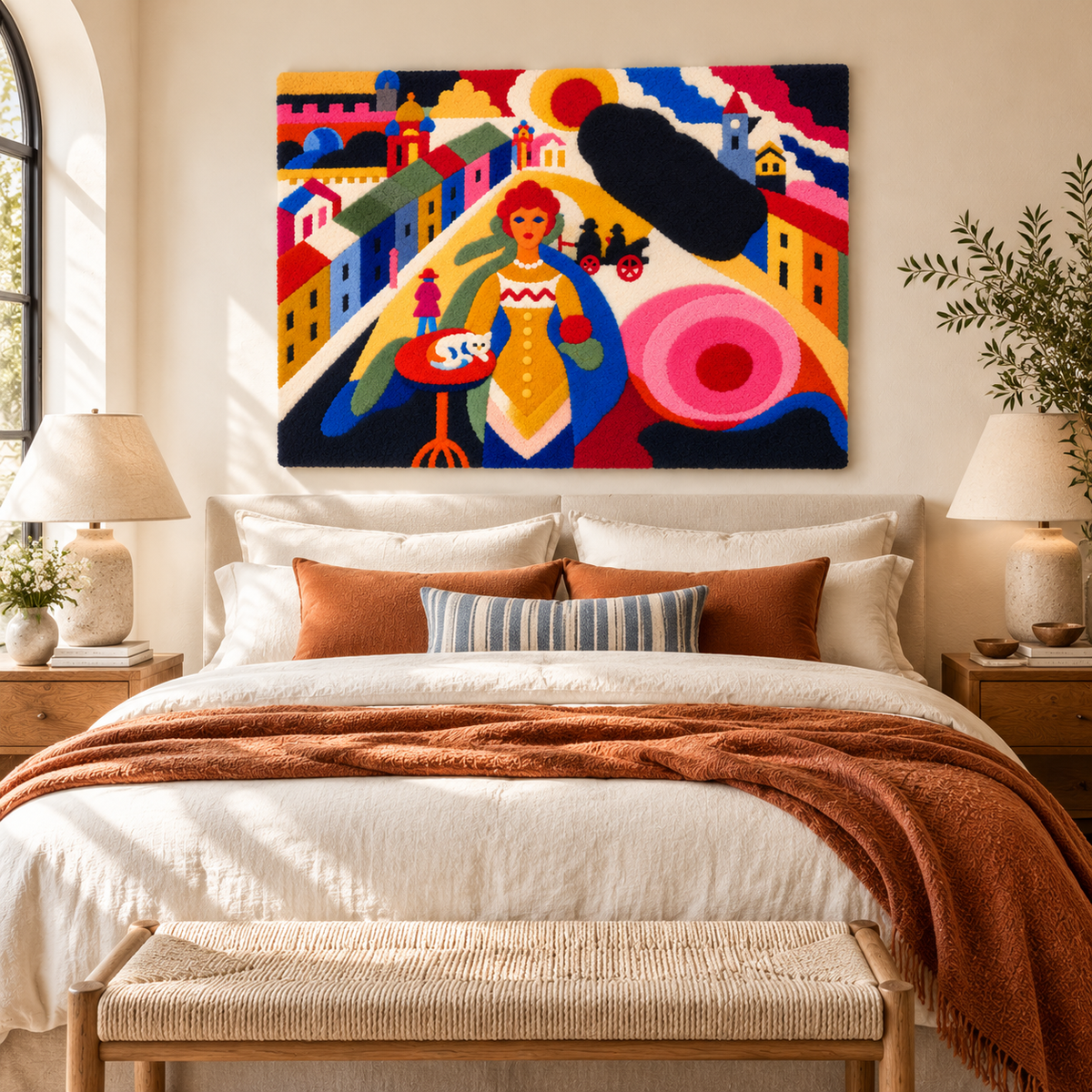 Lady in Moscow by Wassily Kandinsky — room setting