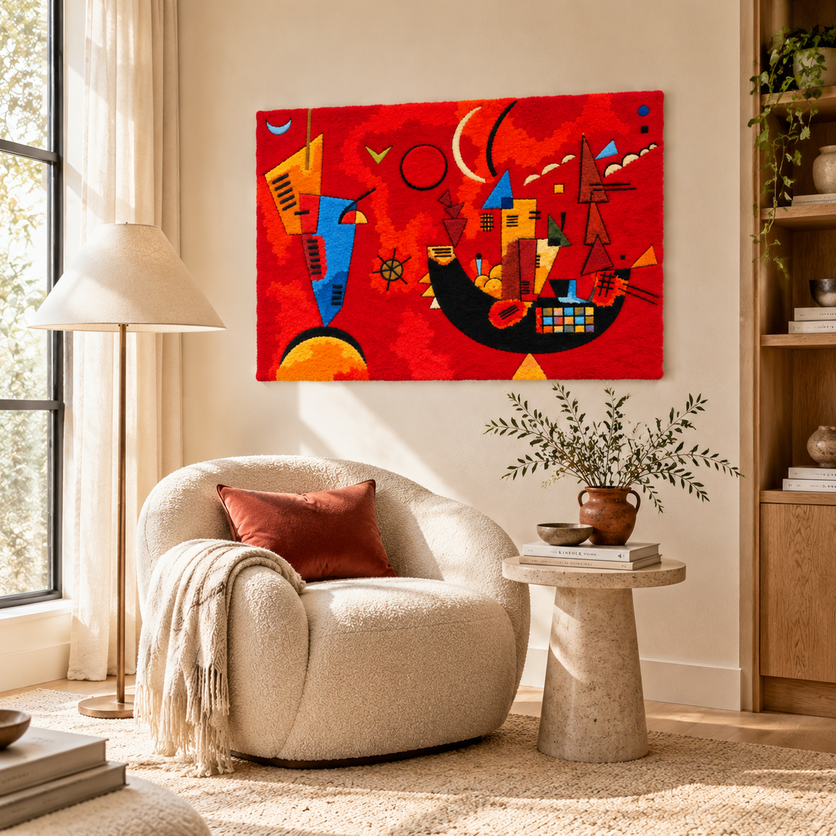 Mit und Gegen by Wassily Kandinsky — room setting