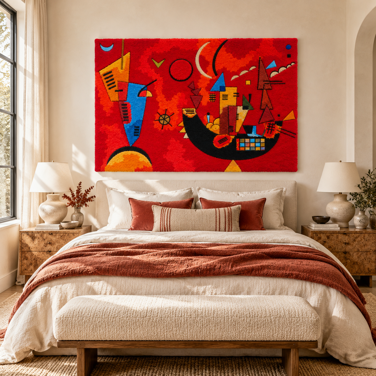 Mit und Gegen by Wassily Kandinsky — room setting