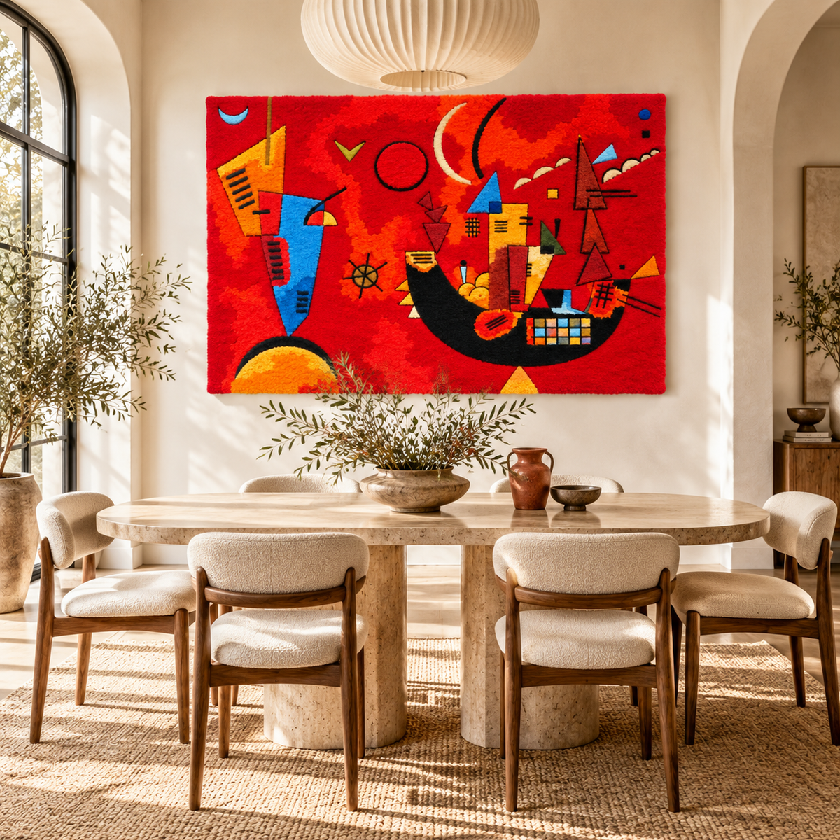 Mit und Gegen by Wassily Kandinsky — room setting