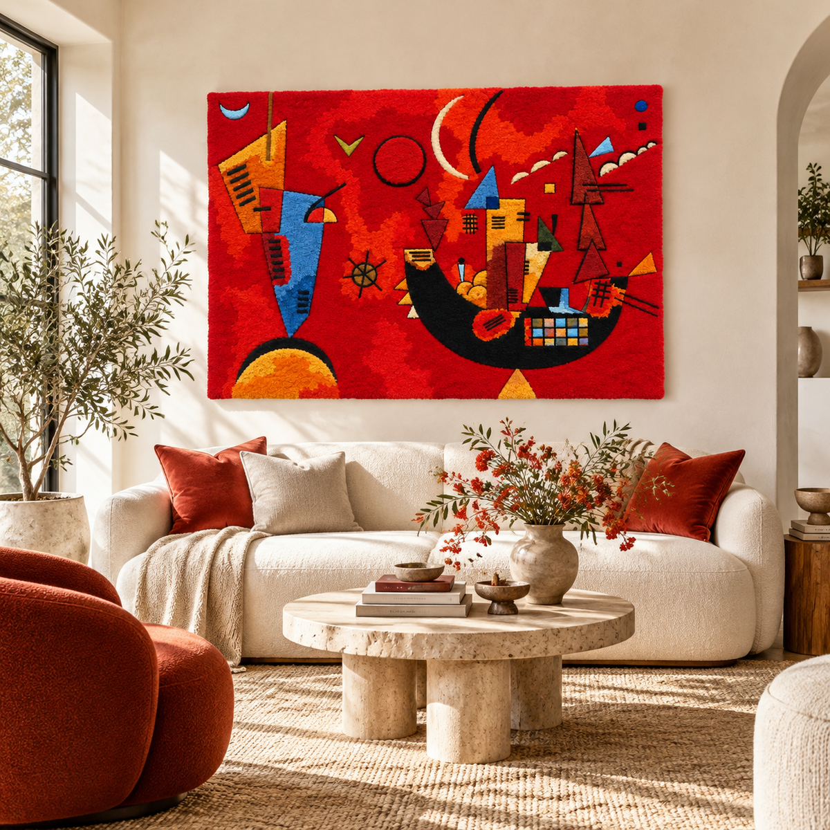 Mit und Gegen by Wassily Kandinsky — room setting