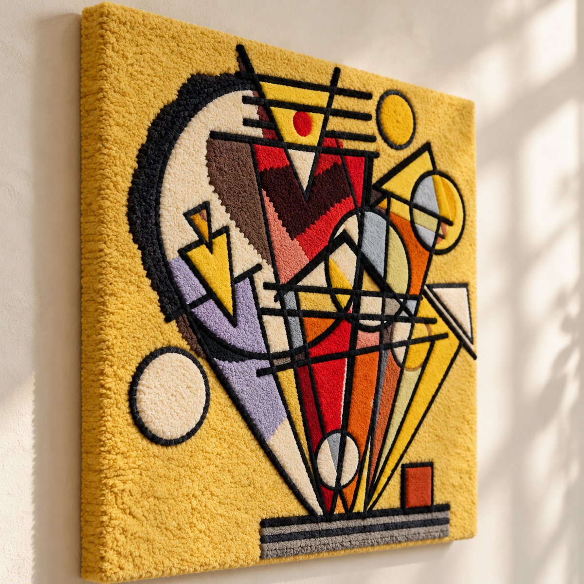 On the Points by Wassily Kandinsky — angled relief view
