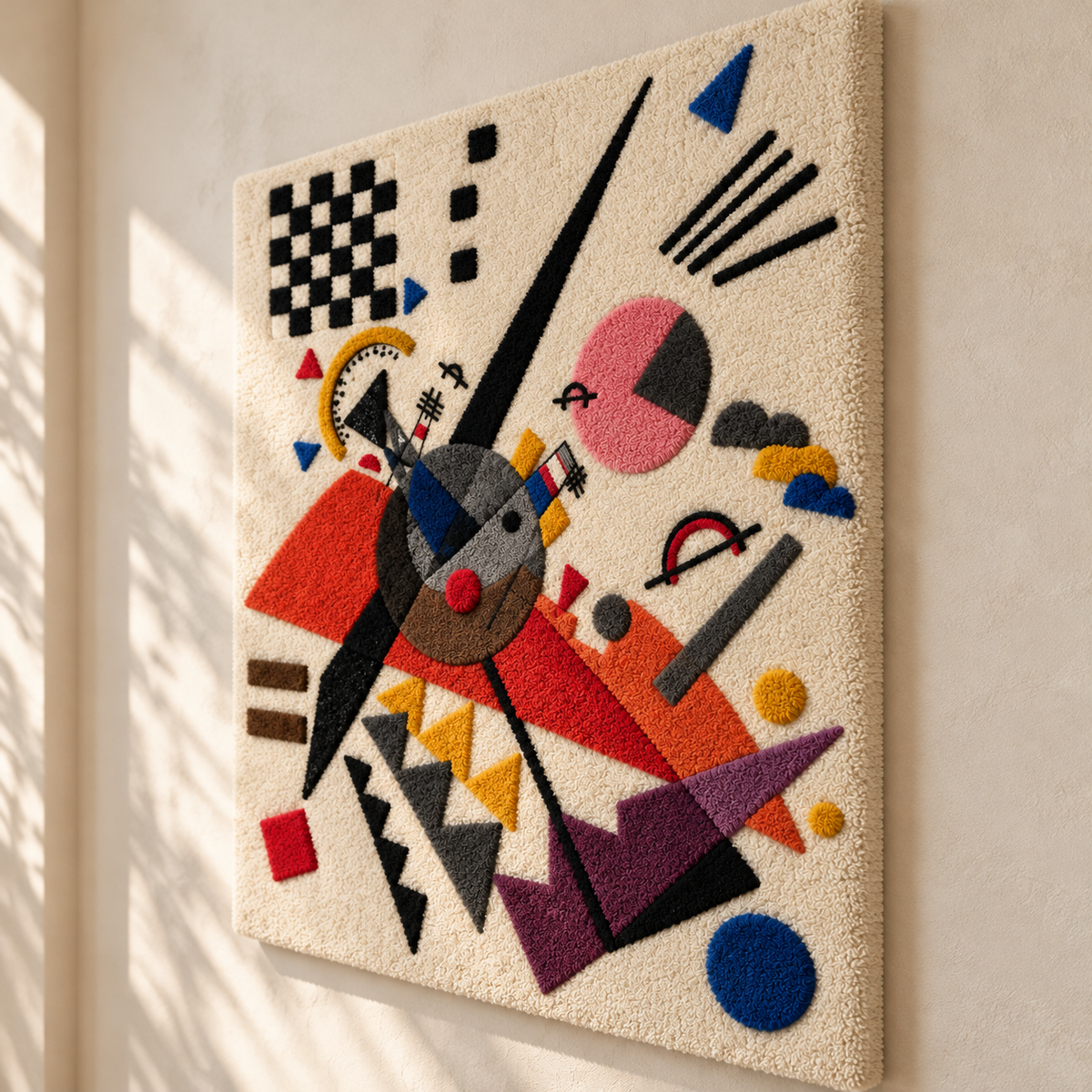 Orange by Wassily Kandinsky — angled relief view