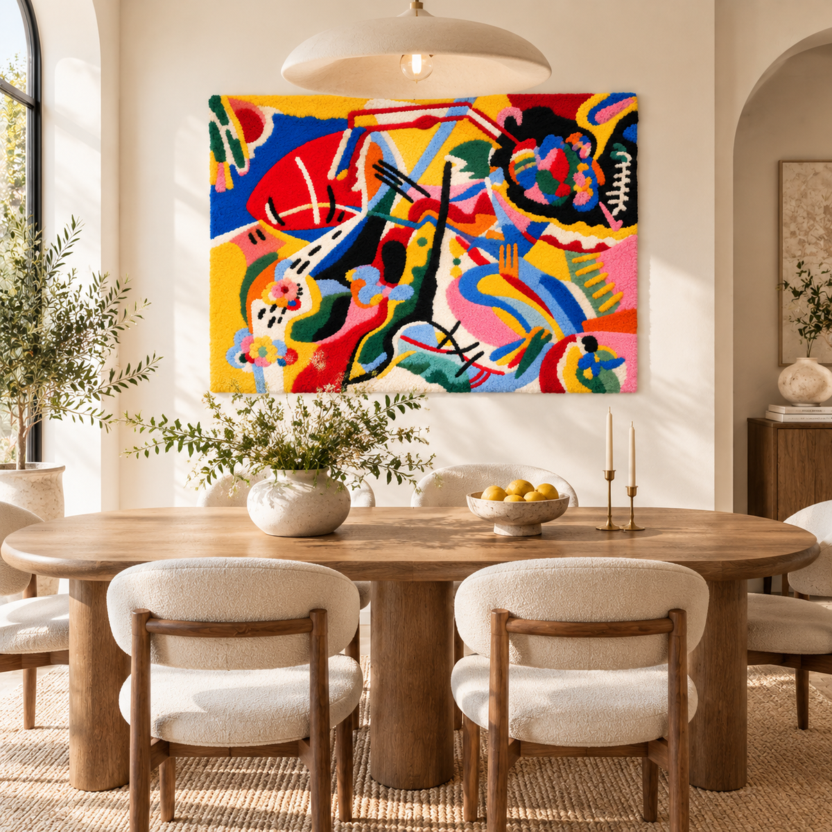 Painting with Red Spot by Wassily Kandinsky — room setting