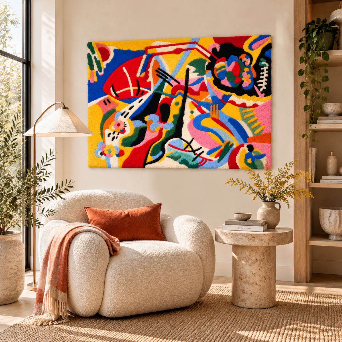 Painting with Red Spot by Wassily Kandinsky — room setting